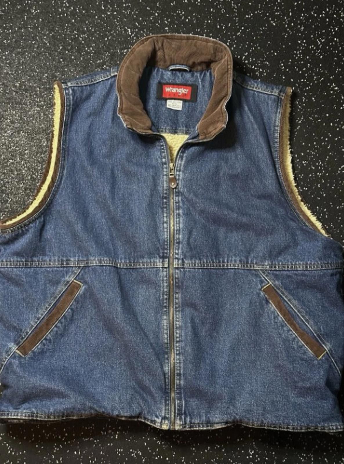 Wrangler Vintage Wrangler Denim Vest Men's 2XL Size US XXL / EU 58 / 5 - 1 Thumbnail