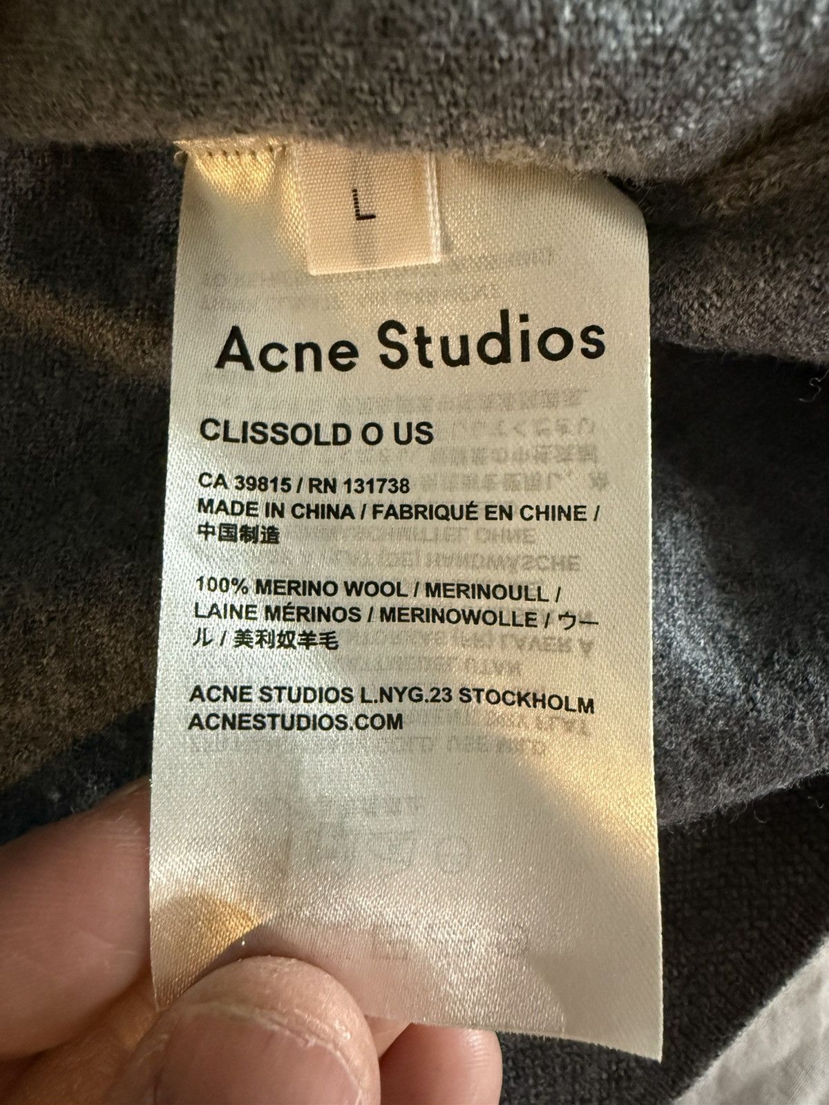 Acne Studios Acne Studios Clissold O US Size US L / EU 52-54 / 3 - 3 Thumbnail