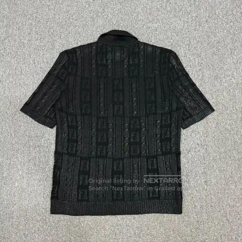 Fendi Fendi Short Sleeve Black Cotton Shirt . Size US L / EU 52-54 / 3 - 2 Thumbnail