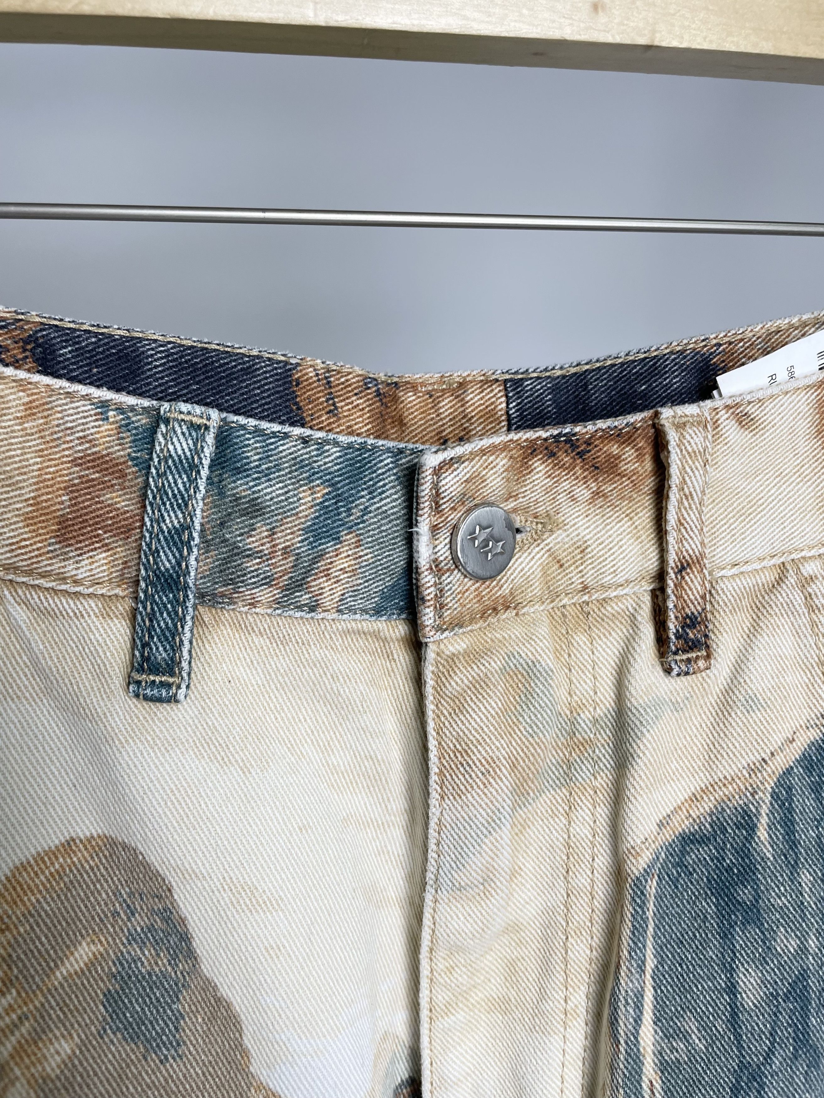 Represent Clo. Zara x Two Jeys 2 Cowboy Western Carpenter Denim Shorts Size US 30 / EU 46 - 10 Thumbnail