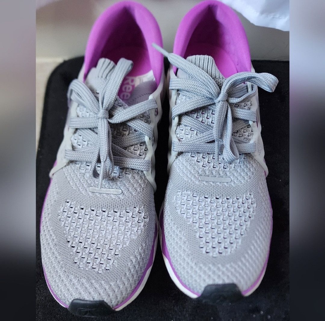 Reebok NWOB Reebok Floatride Run Ultraknit Grey Violet Sneakers 8.5 Grailed