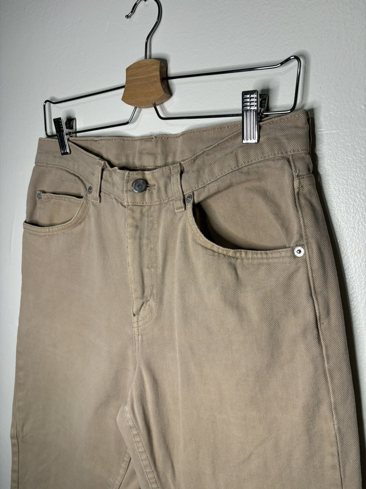 Vintage Vintage 1990s Beige Denim Jeans Size US 32 / EU 48 - 3 Thumbnail