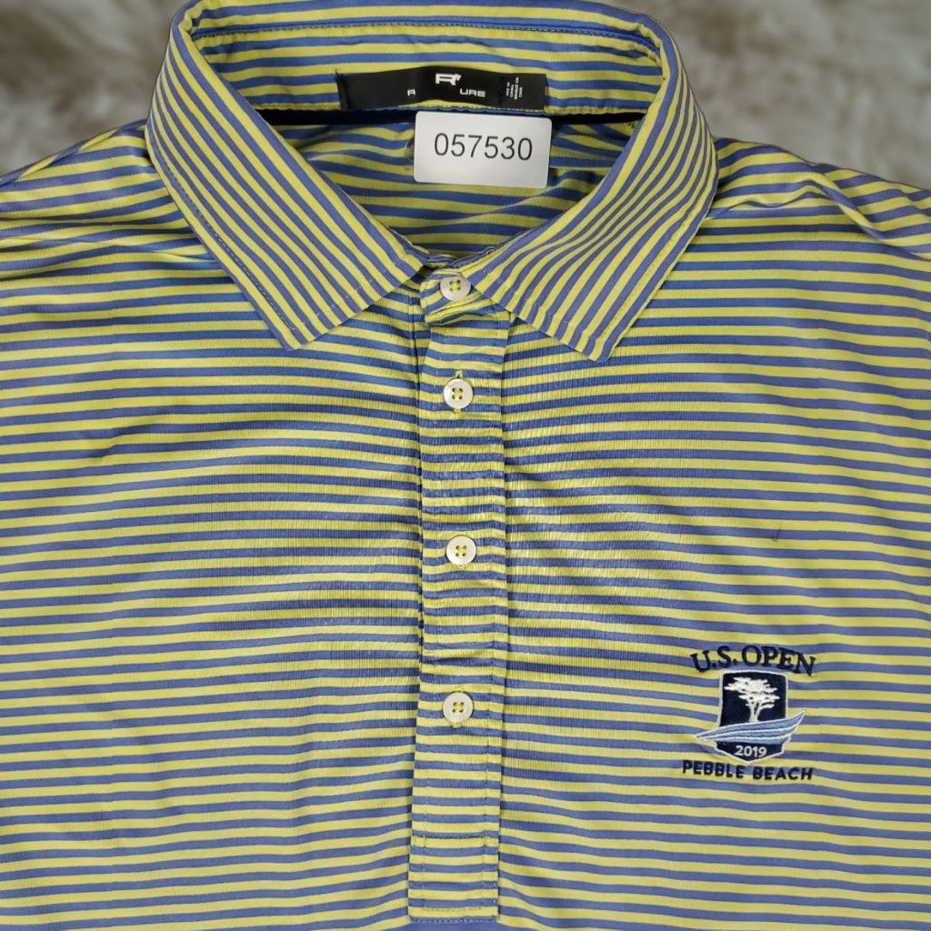 Ralph Lauren Ralph Lauren RLX Polo Shirt Mens Medium Striped Blue Yellow US Open Golf Size US M / EU 48-50 / 2 - 1 Thumbnail