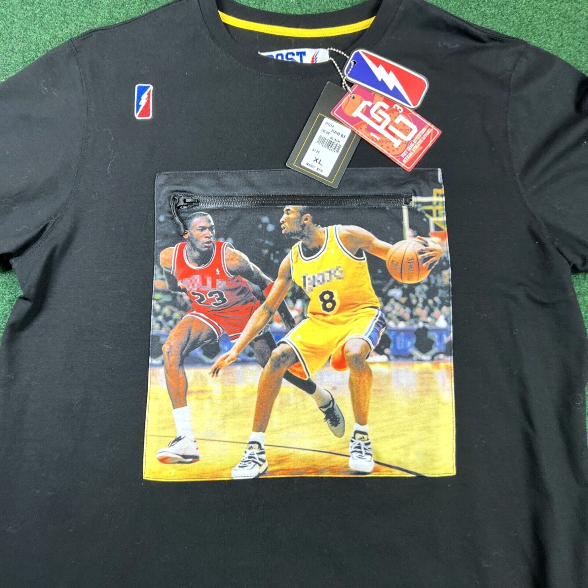 NBA Post Game Michael Jordan, Kobe Bryant NBA Icon Graphic TShirt Size XL Fits L NEW Size US XL / EU 56 / 4 - 2 Thumbnail