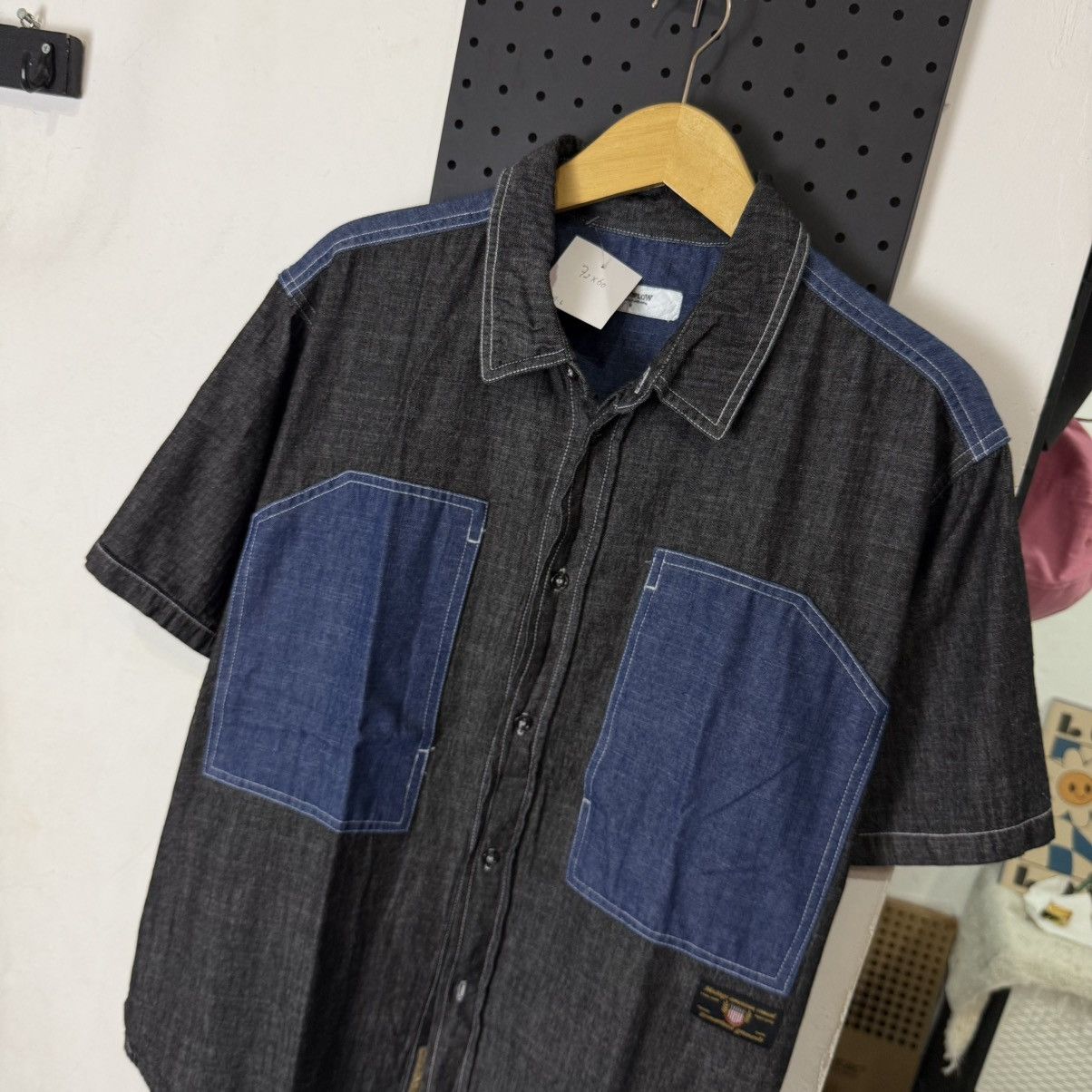 Japanese Brand Monoflow pocket shirt chambray Size US L / EU 52-54 / 3 - 2 Thumbnail