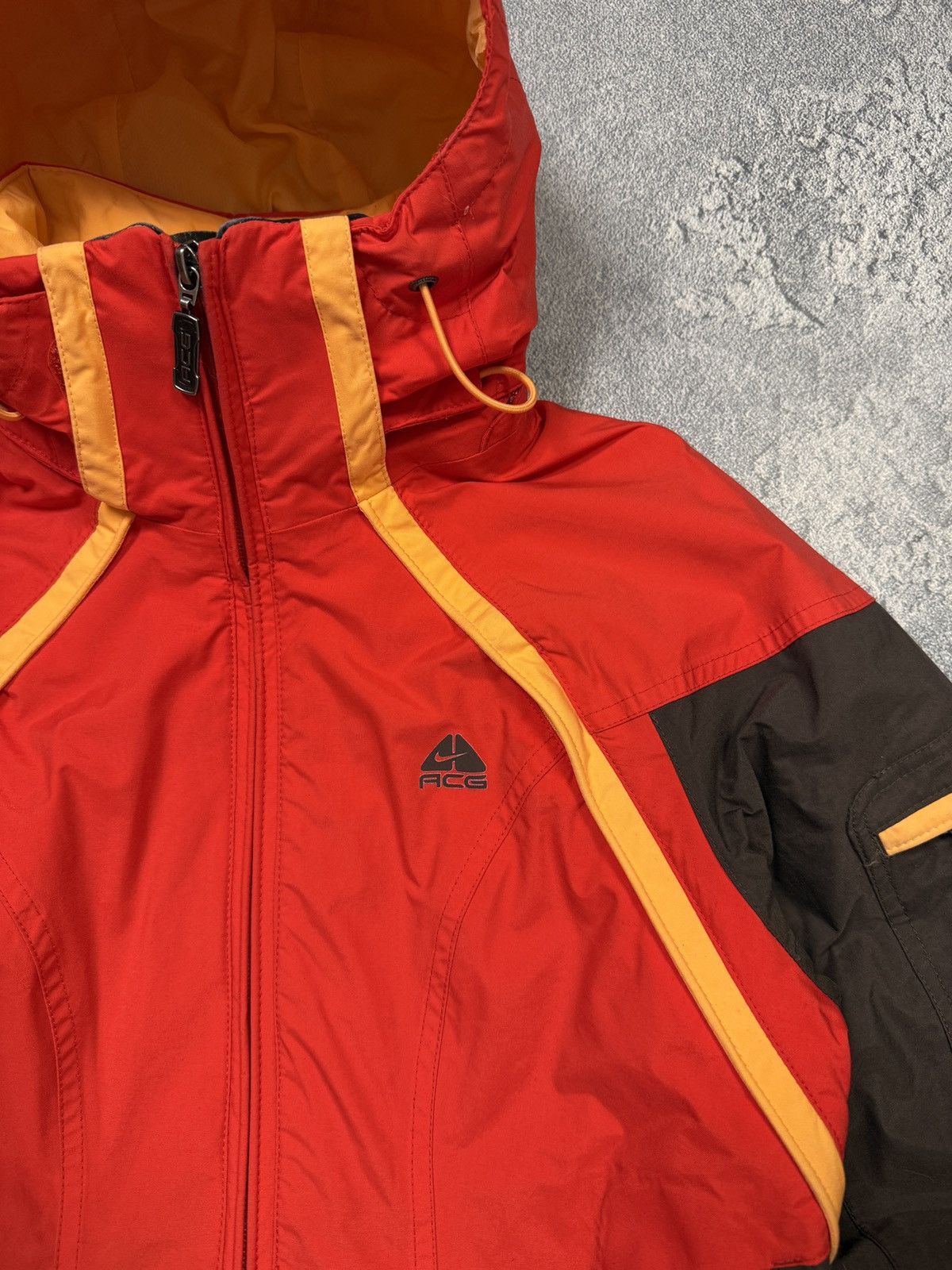 Nike Nike ACG Jacket Red Windbreaker Rain Coat 3 Outer Layer Fit Size S / US 4 / IT 40 - 3 Thumbnail