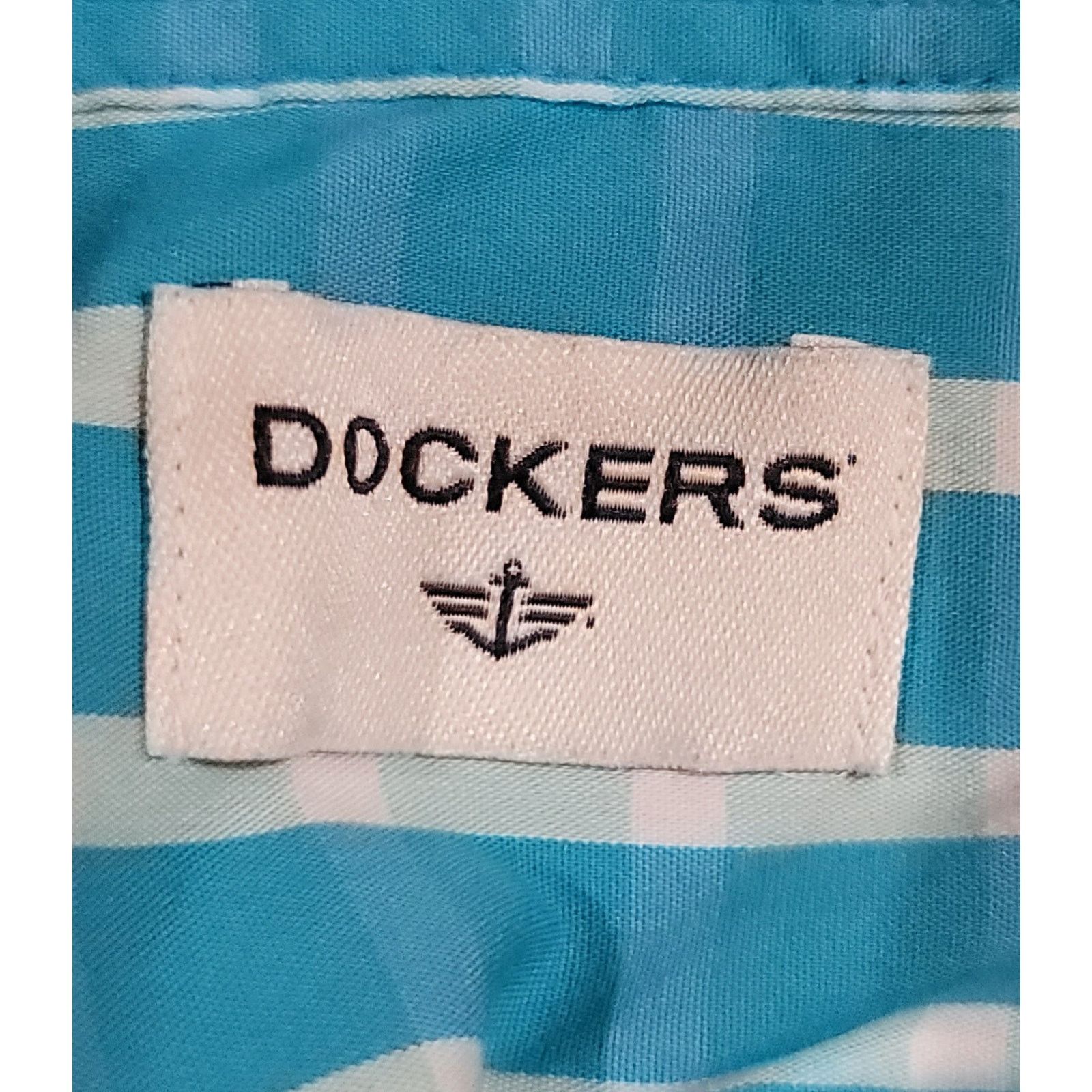 Dockers Dockers Blue White Check Button Up Men Shirt XL Long Sleeve Size US XL / EU 56 / 4 - 3 Thumbnail