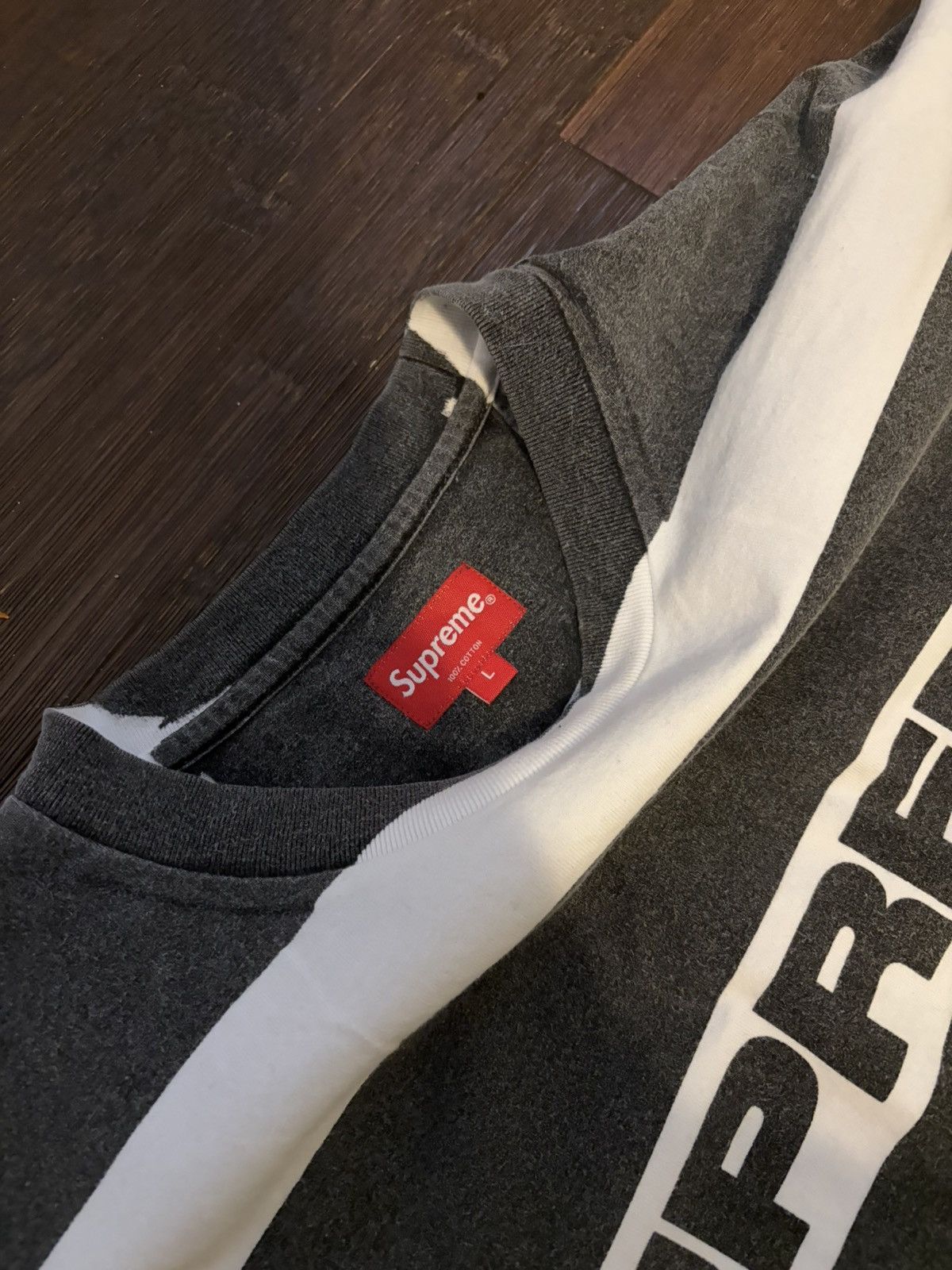Supreme Striped Supreme Shirt Size US L / EU 52-54 / 3 - 3 Thumbnail