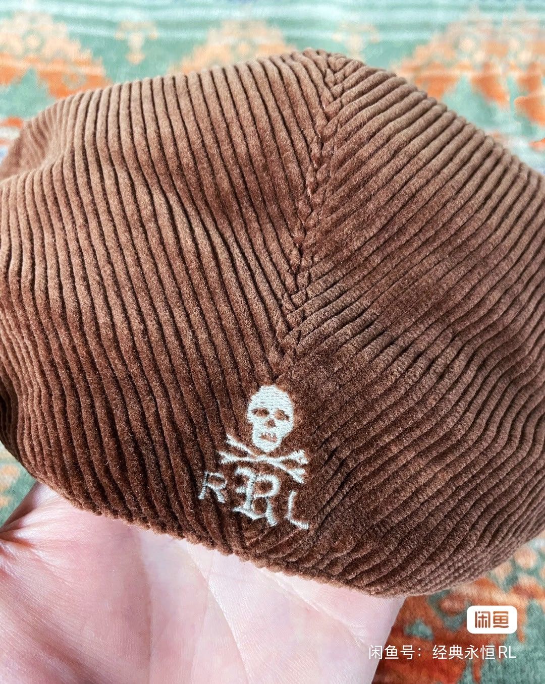 Ralph Lauren × Rugby Ralph Lauren Ralph Lauren Rugby Corduroy Flat Cap Beret Hat Peaked Cap Size ONE SIZE - 6 Thumbnail