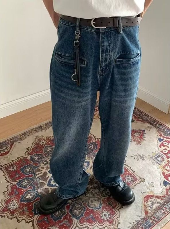 Japanese Brand × Jean Harajuku Vintage Loose Denim Size US 31 - 3 Thumbnail