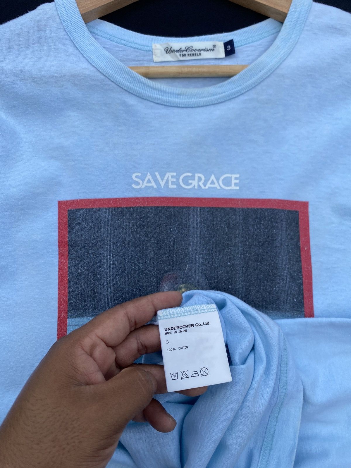 Undercover Rare UNDERCOVER for rebels Save Grace "GIL APPLE" GILA Tee Size US M / EU 48-50 / 2 - 15 Thumbnail