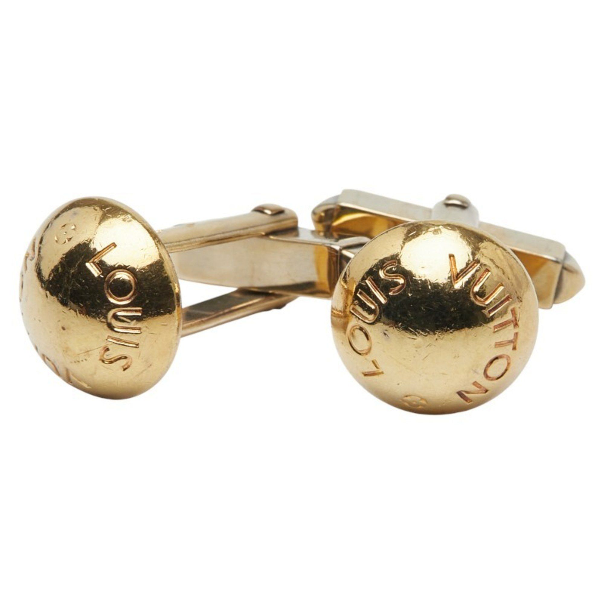 Louis Vuitton Louis Vuitton Bouton de Manchette Crew Cufflinks M30984 Gold Plated Men's LOUIS VUITTON Size ONE SIZE - 1 Thumbnail