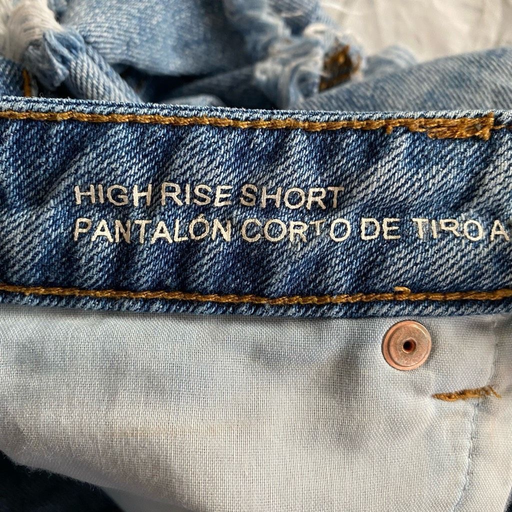 Other Wild fable women 0 high rise distressed ripped shorts blue Size 25" / US 0 / IT 36 - 4 Thumbnail