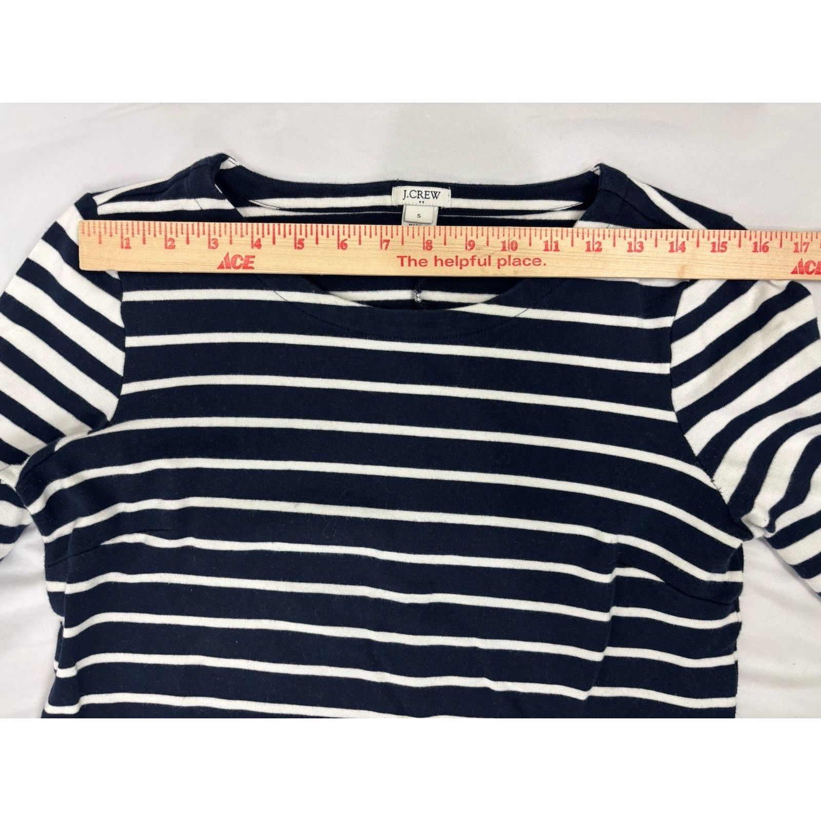 J.Crew J Crew Factory Blue & White Striped Cotton Dress S Size S / US 4 / IT 40 - 4 Thumbnail