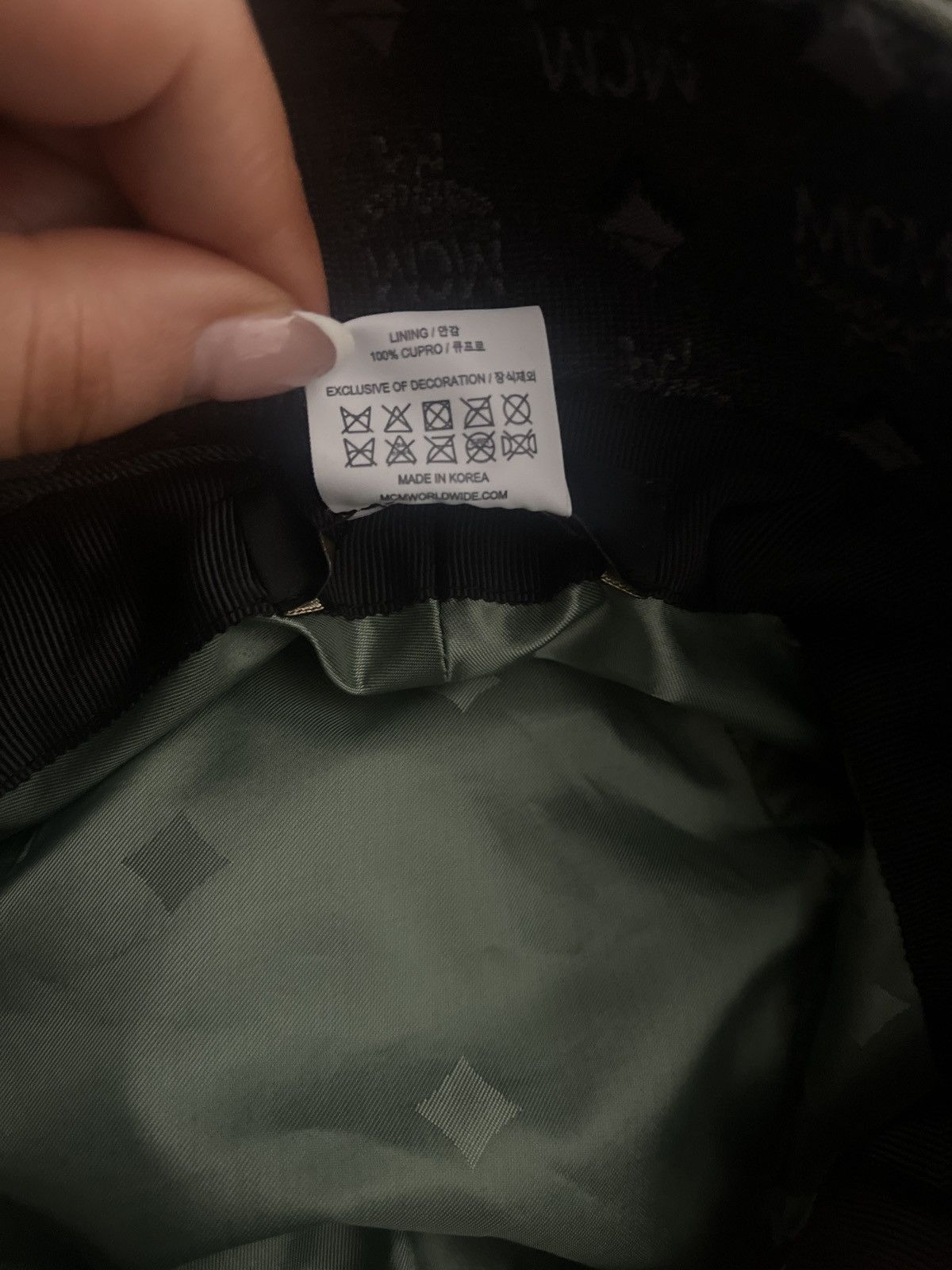 Burberry MCM Monogram-Embroidered Ribbed Bucket Size ONE SIZE - 7 Thumbnail