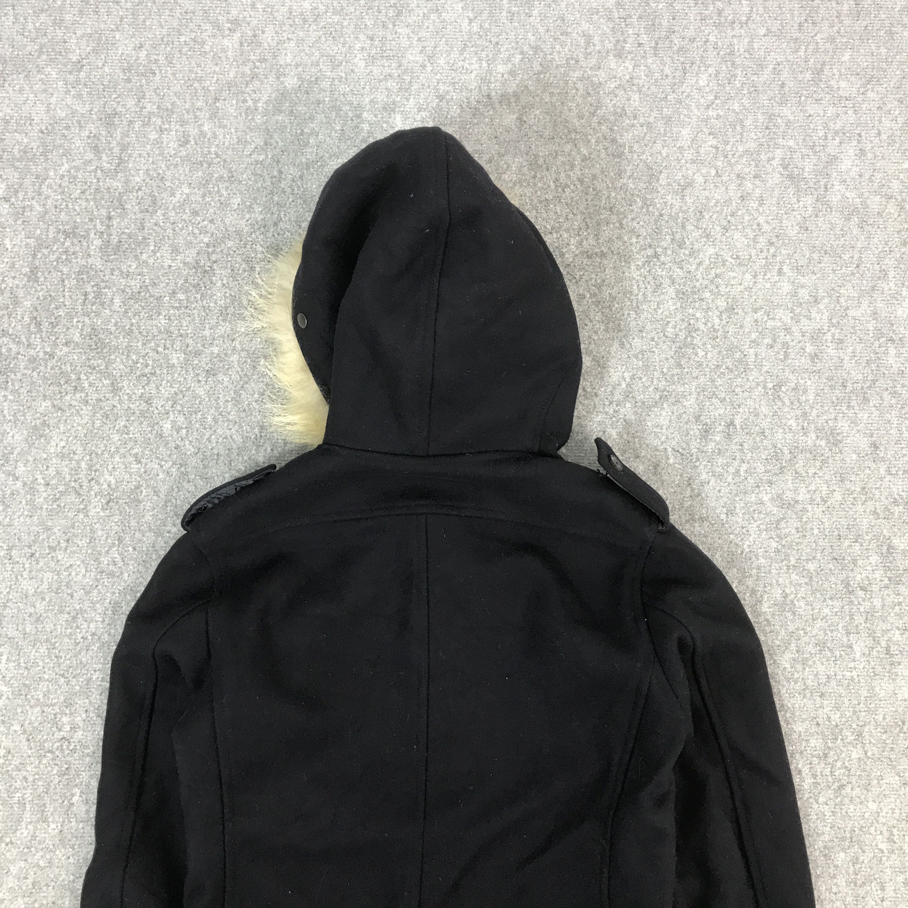 Edifice Japan EDIFICE JAPAN WOOL BLACK JACKET FUR HOODIES Size US L / EU 52-54 / 3 - 4 Thumbnail