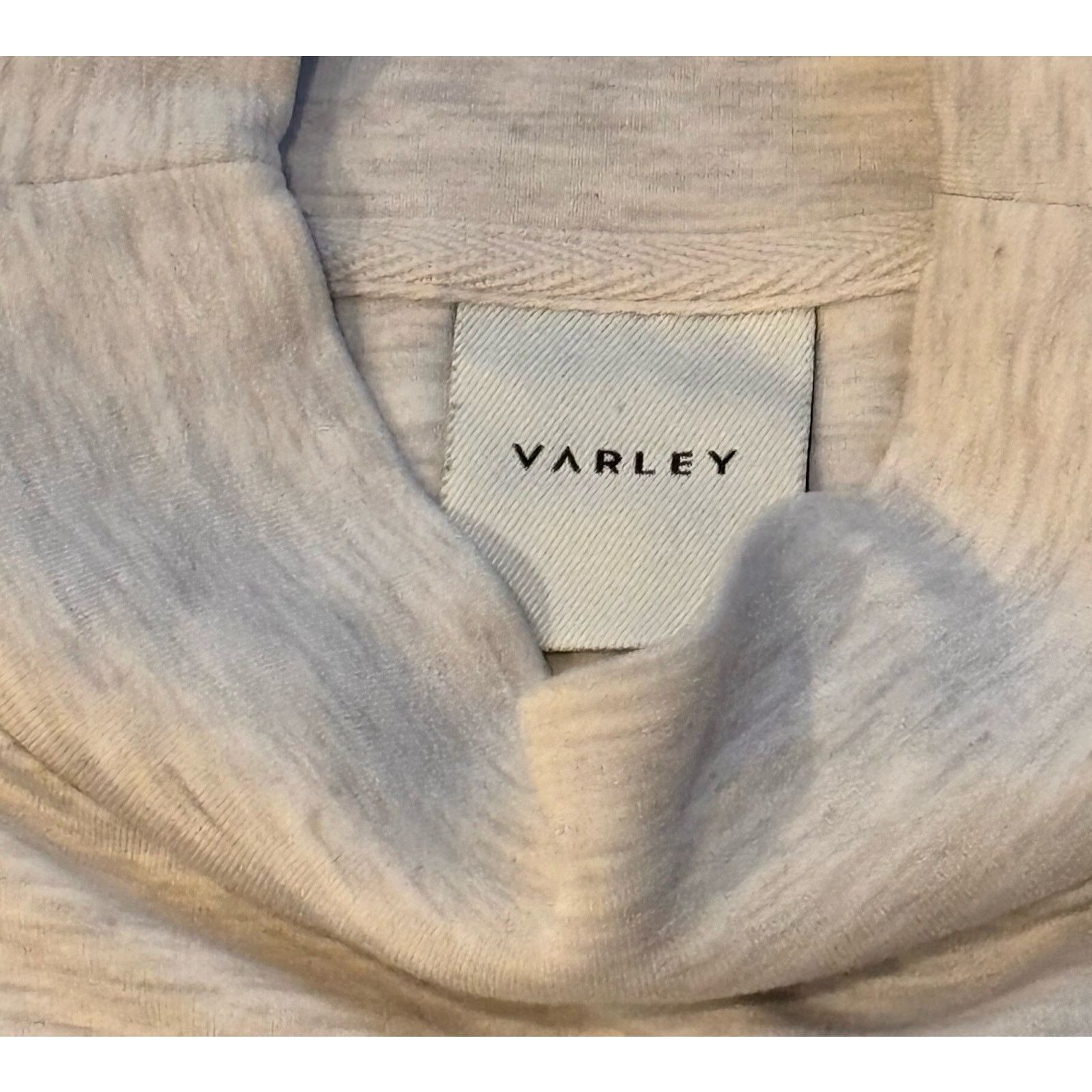 Varley Varley Bay Mock Neck Sweatshirt Medium Ivory Marl So Soft Size M / US 6-8 / IT 42-44 - 2 Thumbnail