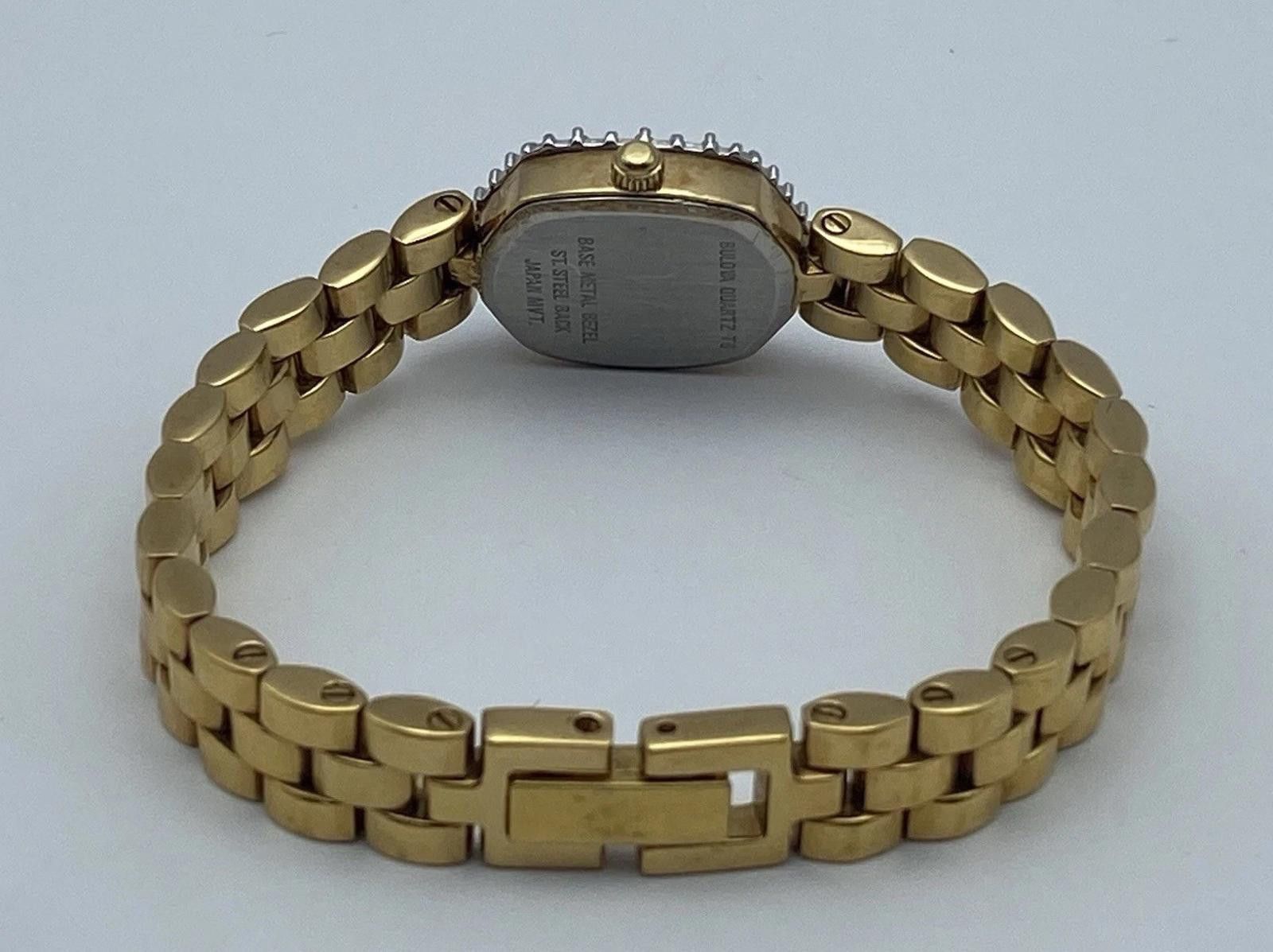 Bulova Vintage Bulova T6 Diamond Ladies Watch 1996 Gold Tone 98R04 Size ONE SIZE - 6 Thumbnail