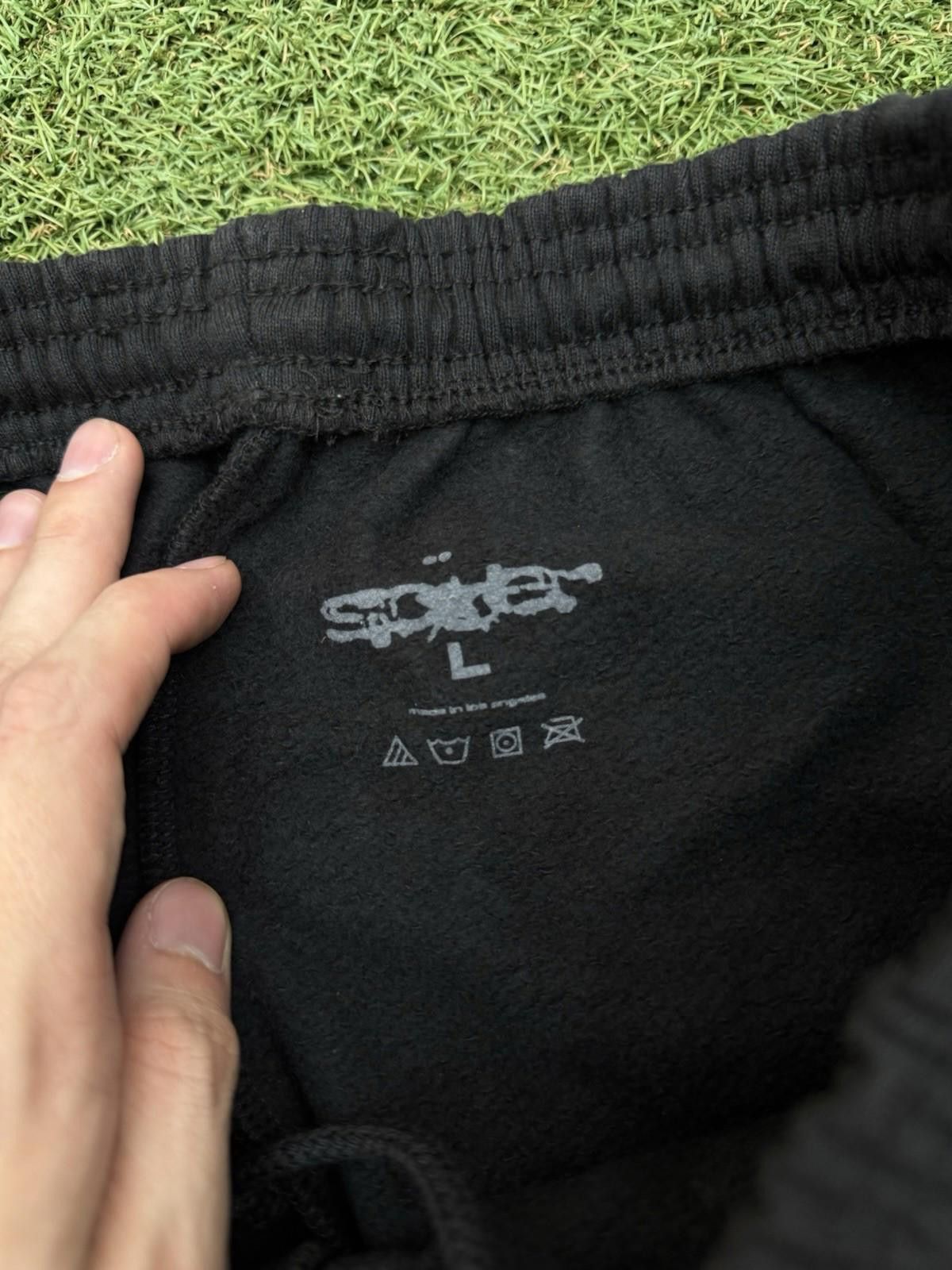 Sp5der Sp5der OG Web V2 Phantom Sweatshort “Black Red” 2025 (Large) Size US 34 / EU 50 - 6 Thumbnail