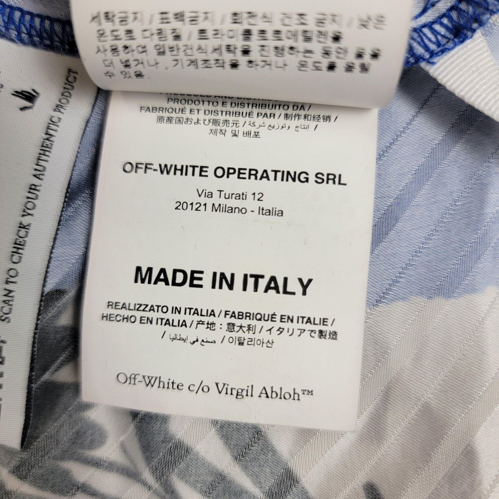 Off-White Off-White Shirt Unisex 38 Floral Stripe Virgil Abloh (976) Size XS / US 0-2 / IT 36-38 - 12 Thumbnail