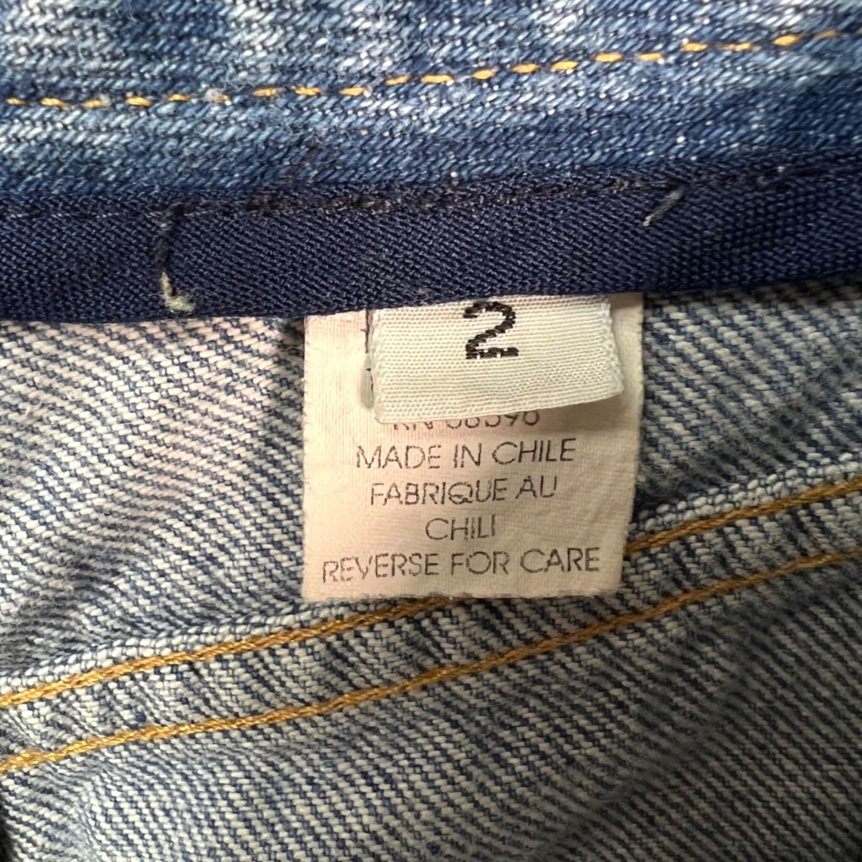 DKNY VINTAGE DKNY Womens Jeans Denim Blue 5-Pocket Tapered Mid Rise 26in Waist 25in Inseam Size 2 Light Distressed Size 26" / US 2 / IT 38 - 4 Thumbnail