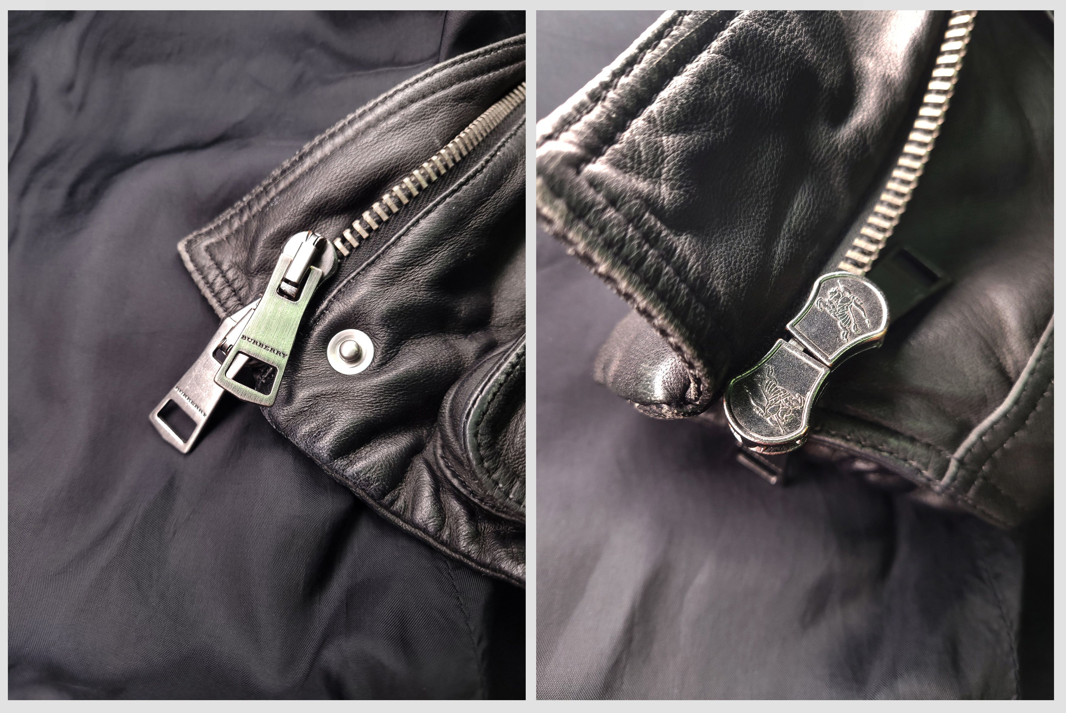 Burberry Burberry Brit _ Italy _ Biker_ Lambskin _ Field Jacket Size M / US 6-8 / IT 42-44 - 7 Thumbnail