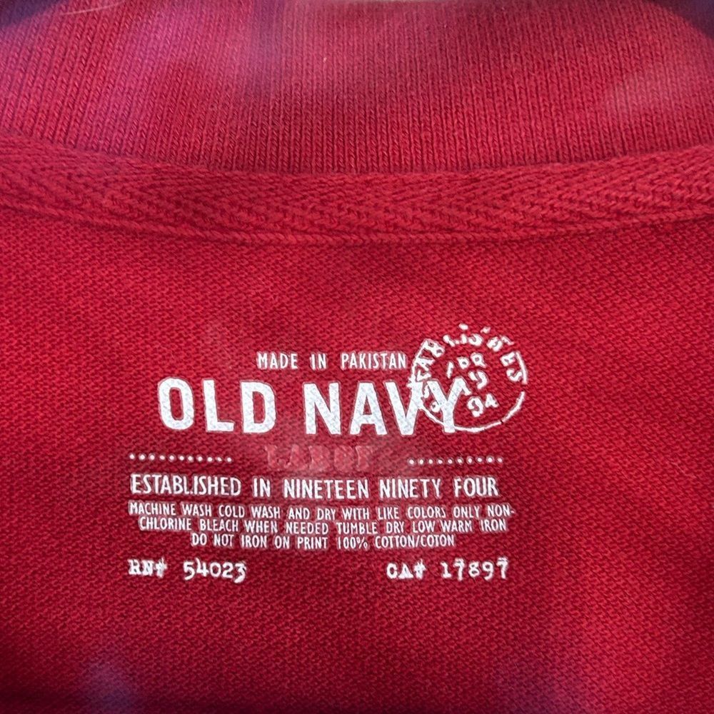 Old Navy Old Navy Red Polo Shirt Large Size US L / EU 52-54 / 3 - 3 Thumbnail