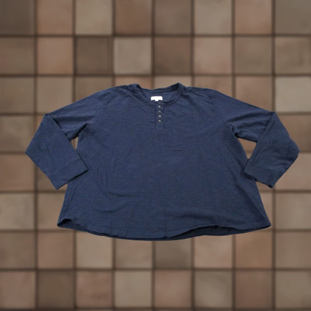Tecovas Tecovas Shirt Mens 2XL Blue Lightweight Henley Casual Classic Outdoor Size US XXL / EU 58 / 5 - 1 Thumbnail