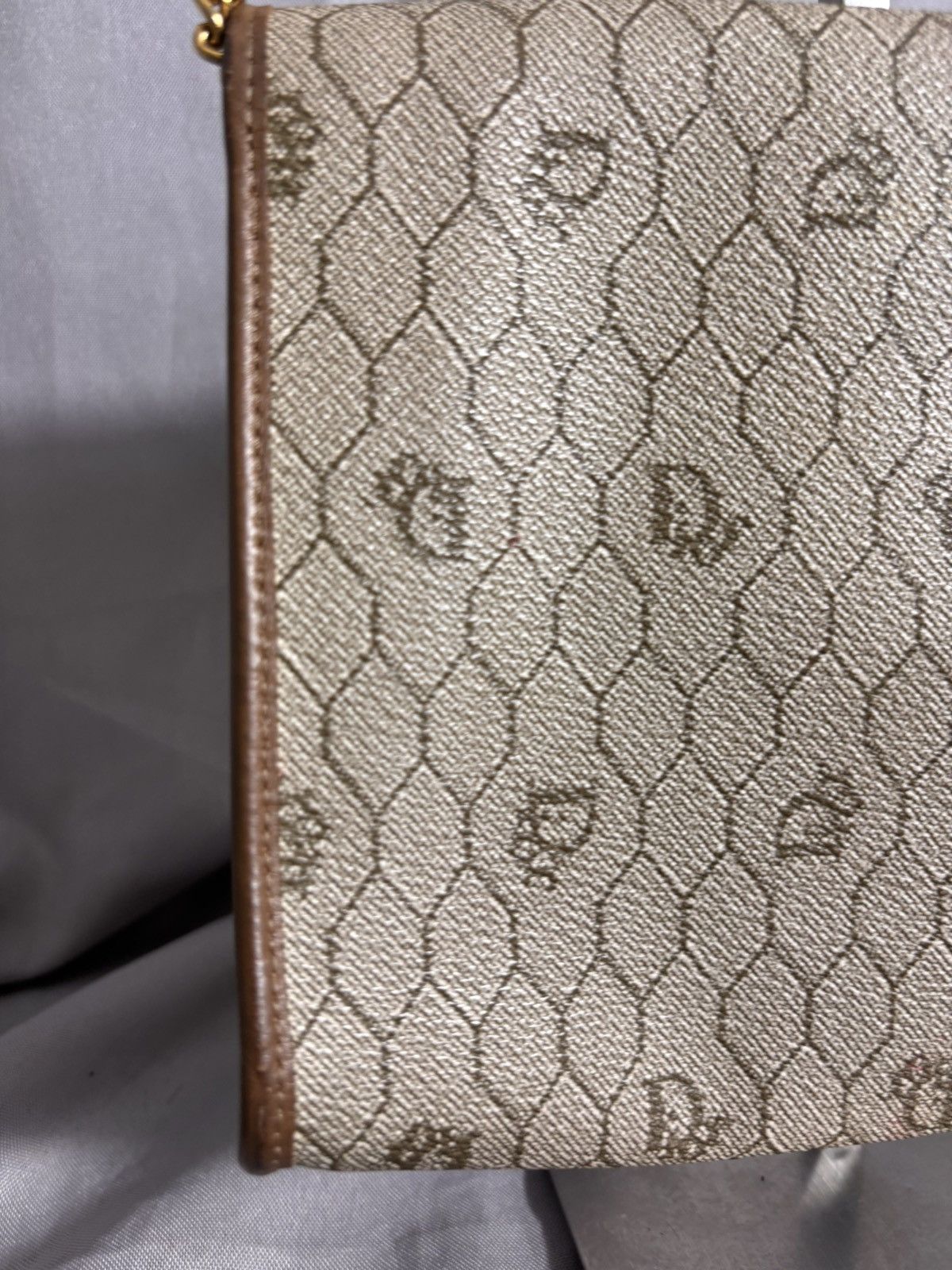 Dior Christian Dior Archival Honeycomb Canvas Chain Bag Size ONE SIZE - 13 Thumbnail