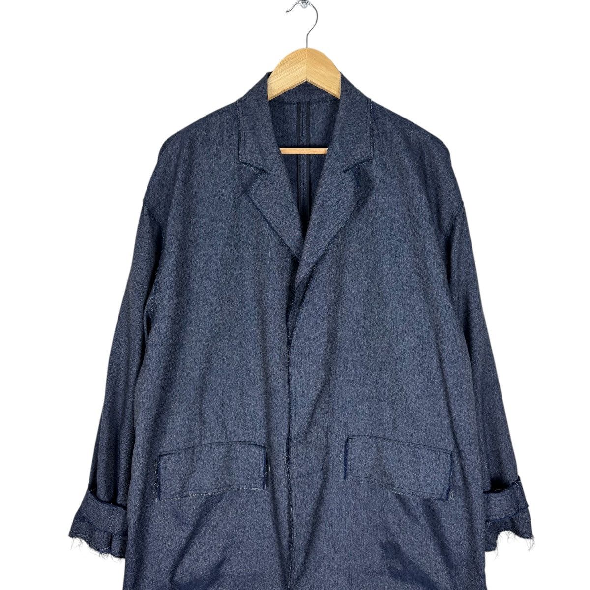 Giuliano Fujiwara 🌟GIULIANO FUJIWARA STYLE DISTRESS OVERCOAT JACKET Size US S / EU 44-46 / 1 - 3 Thumbnail