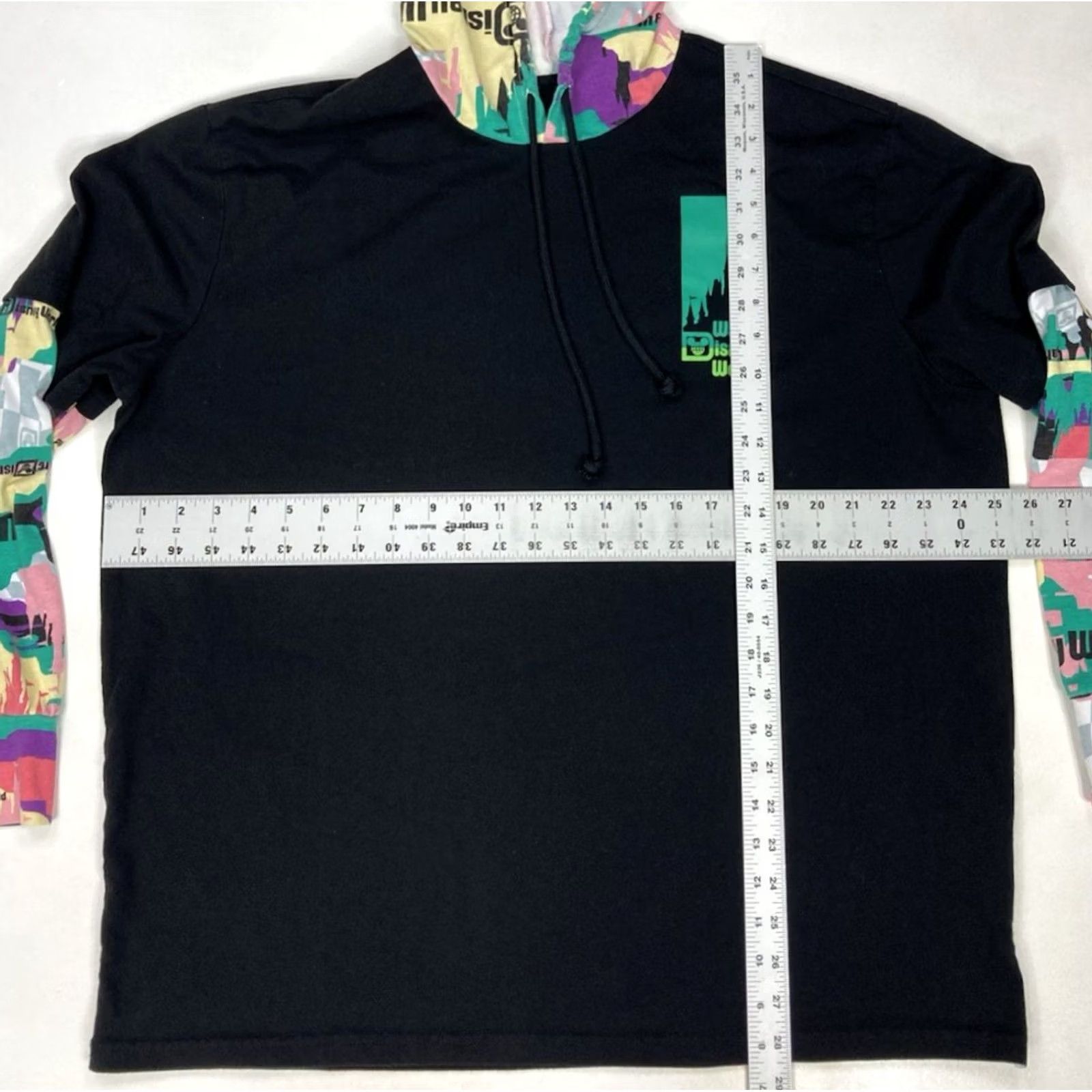 Disney VINTAGE Walt Disney World Lightweight Pullover Hoodie Men XL Black Size US XL / EU 56 / 4 - 5 Thumbnail