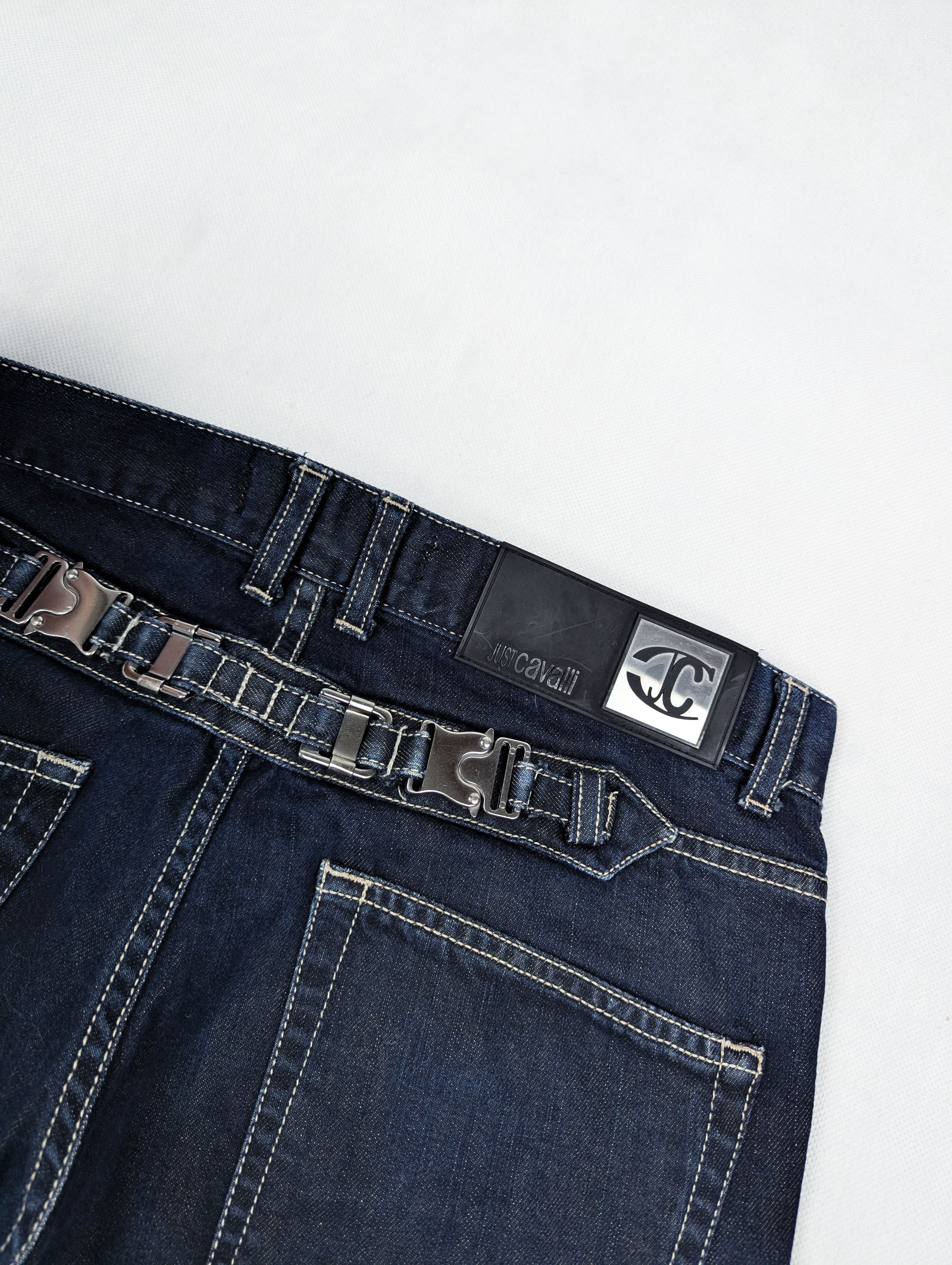 Just Cavalli Just Cavalli navy denim jeans 32 Size US 32 / EU 48 - 4 Thumbnail