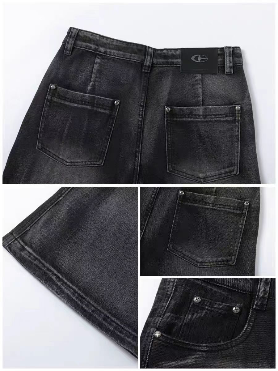 Jean × Vintage Vintage washed and distressed patchwork frayed denim jeans Size US 30 / EU 46 - 3 Thumbnail