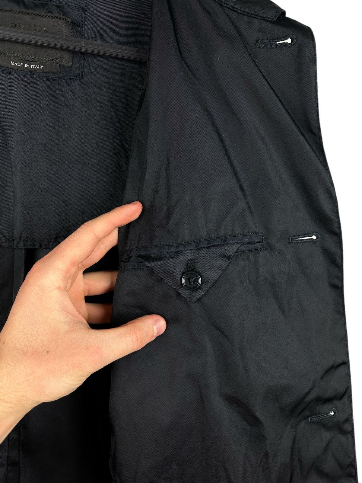 Prada × Vintage Vintage Prada Nylon Mac Coat Jacket Size 46 IT Made in Italy Size US S / EU 44-46 / 1 - 10 Thumbnail