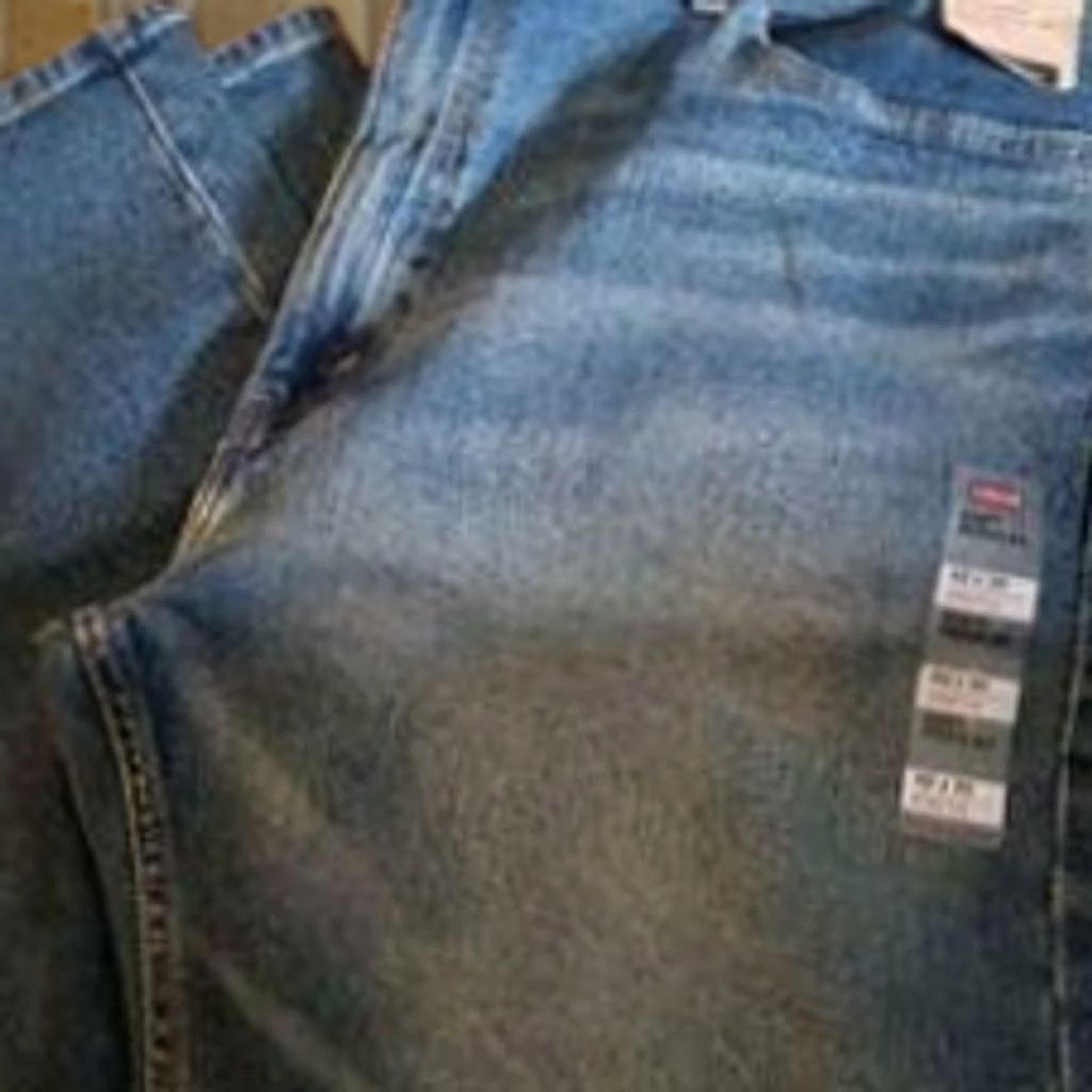 Levi's Levi's 505 Jeans Regular Blue Denim 42x32 Men Straight 5-Pocket Zipper Fly Belt Loops Medium Wash Logo Accents - Levi's 500 Series Mens Jeans - Blue Size US 42 / EU 58 - 1 Preview