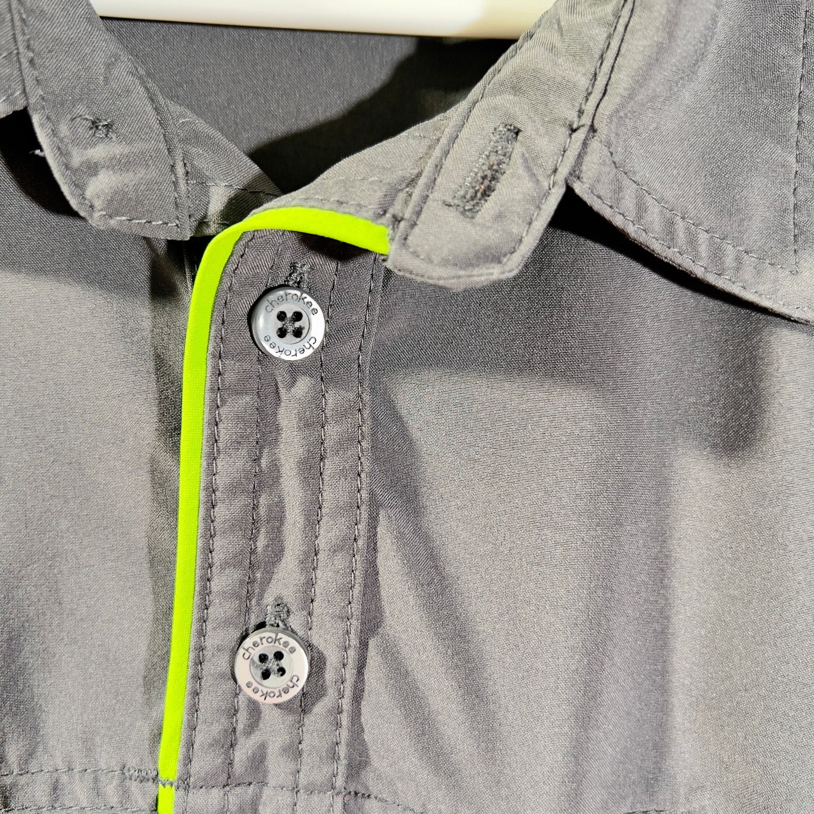 Cherokee Cherokee Uniforms Henley Top Woman's Large Style # CKI803 Size L / US 10 / IT 46 - 5 Thumbnail