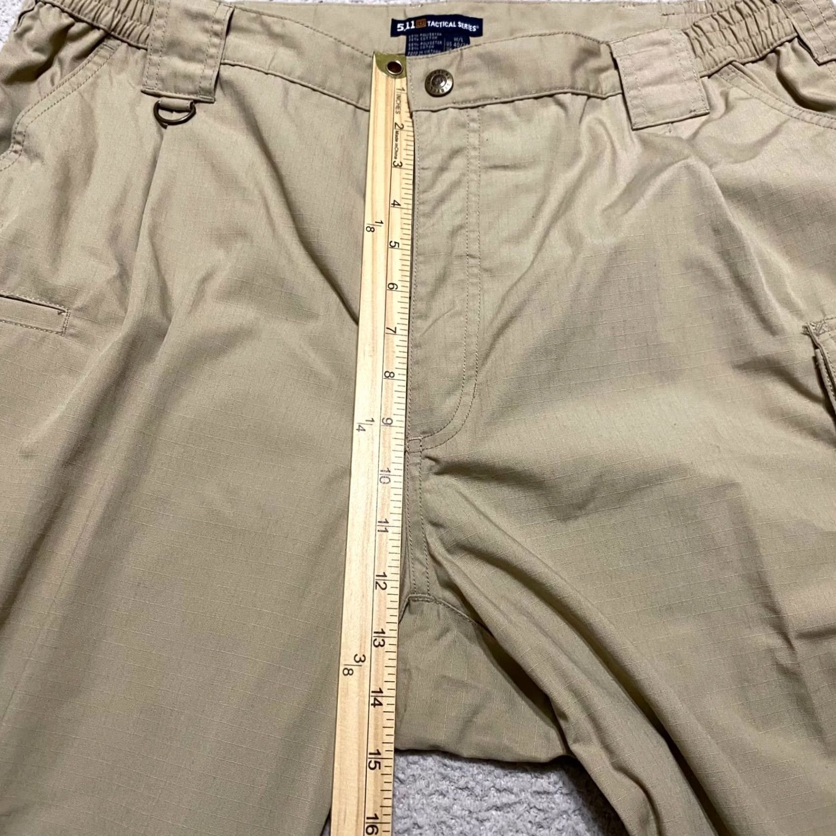 Vintage 5.11 Tactical Pants Cargo Mens 40x34 Beige Cotton Polyester Regular Straight Pockets 5.11 Taclite Pro Size US 40 / EU 56 - 6 Thumbnail