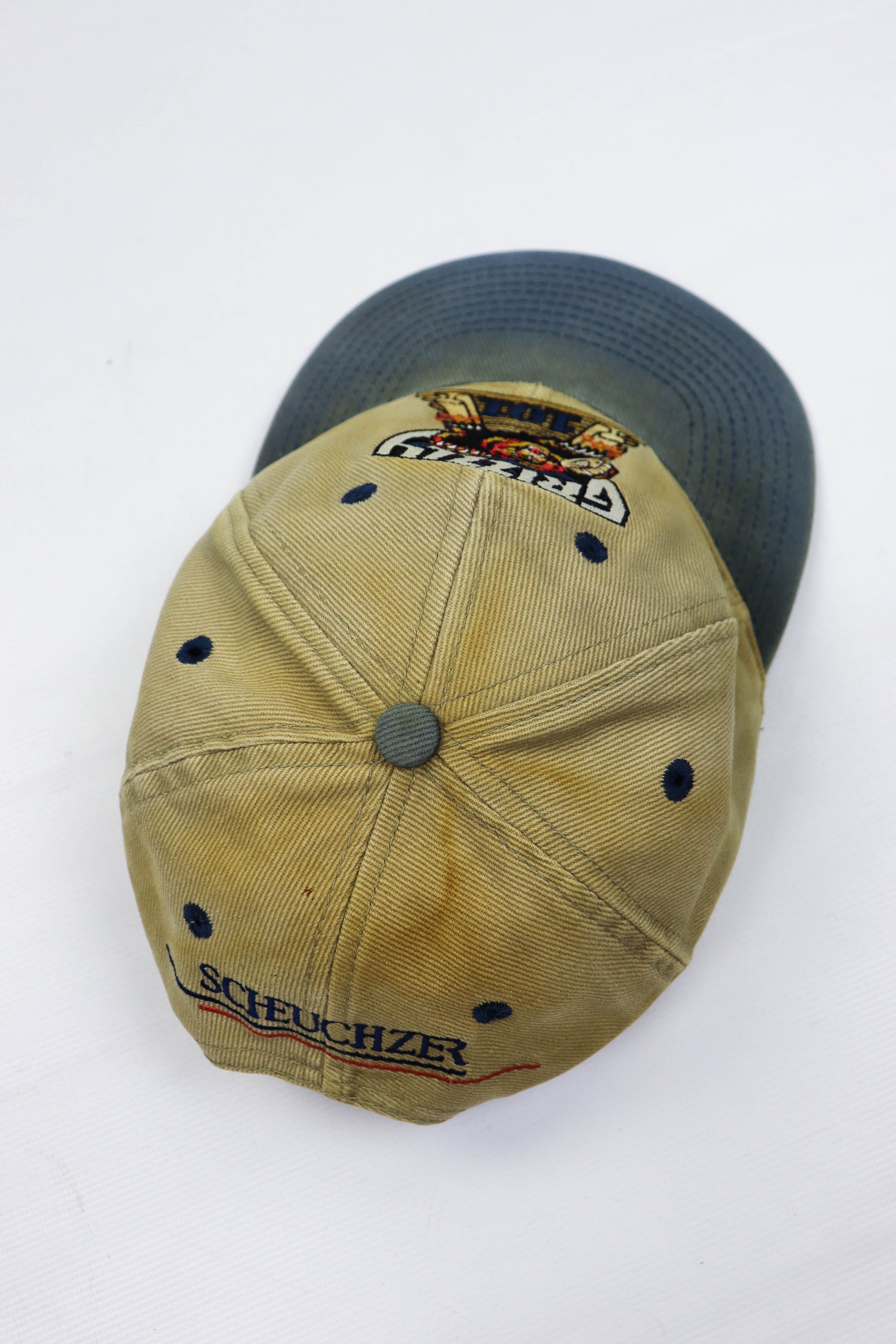 Vintage Vintage Distressed Scheuchzer Grizzly101 Rail Train Logo Cap Size ONE SIZE - 8 Thumbnail