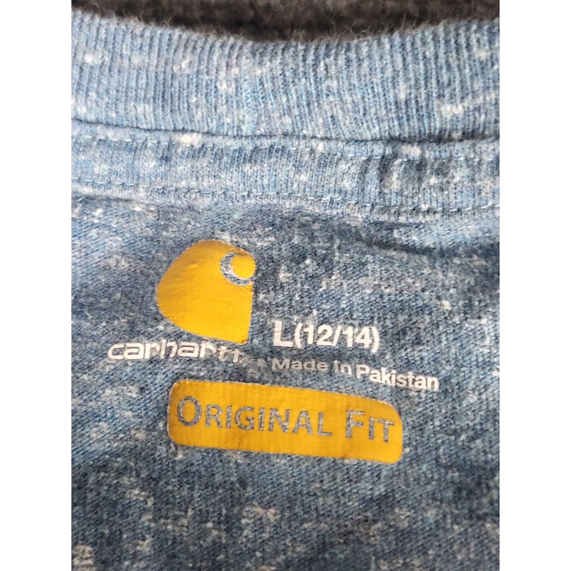 Carhartt Carhartt Original Fit Short Sleeve Tshirt Women Sz L Blue He Size L / US 10 / IT 46 - 4 Thumbnail