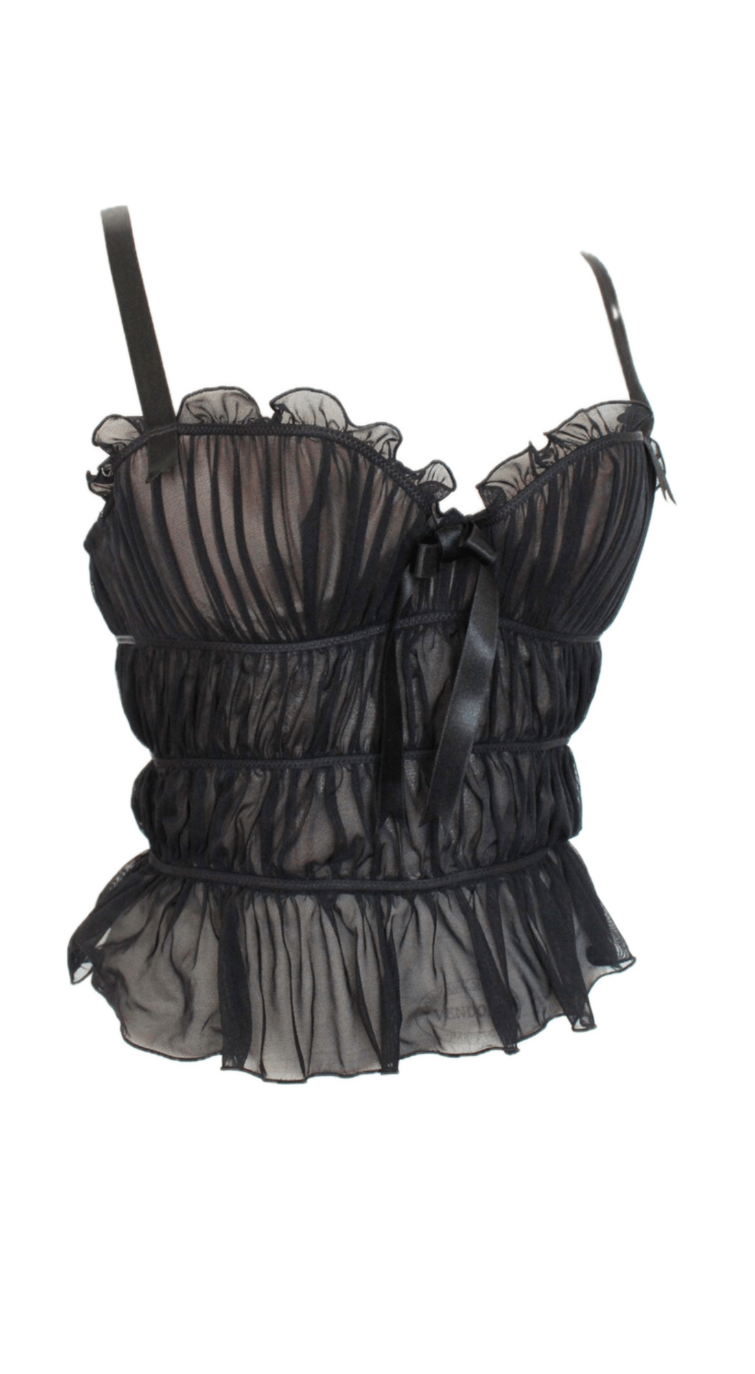 Chantal Thomass Chantal Thomass archive sheer ruffle bustier 2006 Size ONE SIZE - 1 Thumbnail