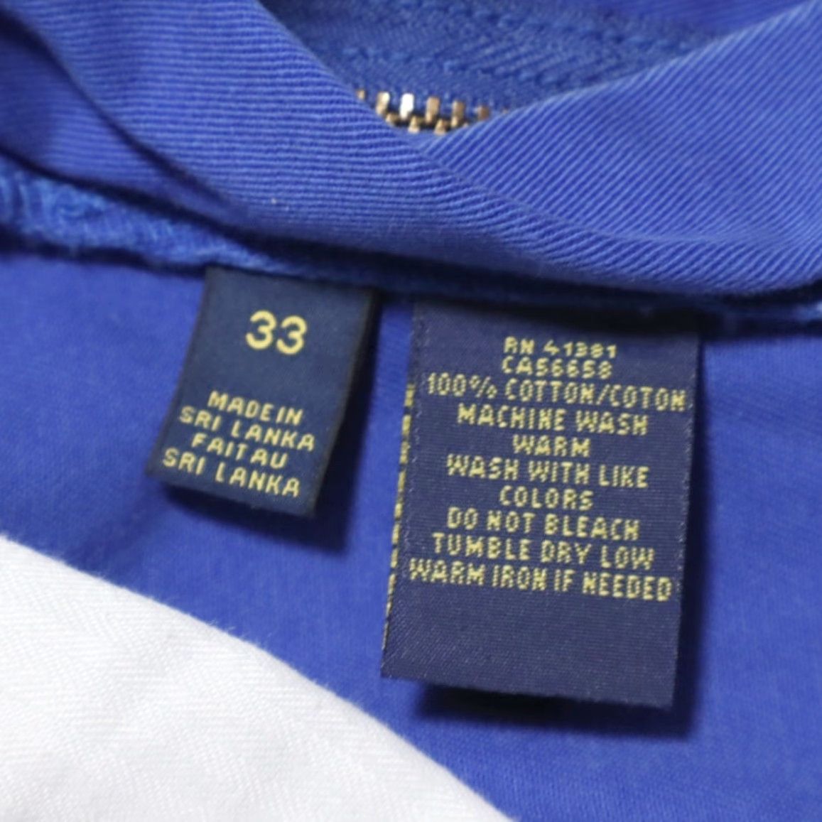 Polo Ralph Lauren Polo Ralph Lauren Classic Fit Cotton Khaki Chino Shorts Blue Men's 33 Size US XS / EU 42 / 0 - 6 Thumbnail