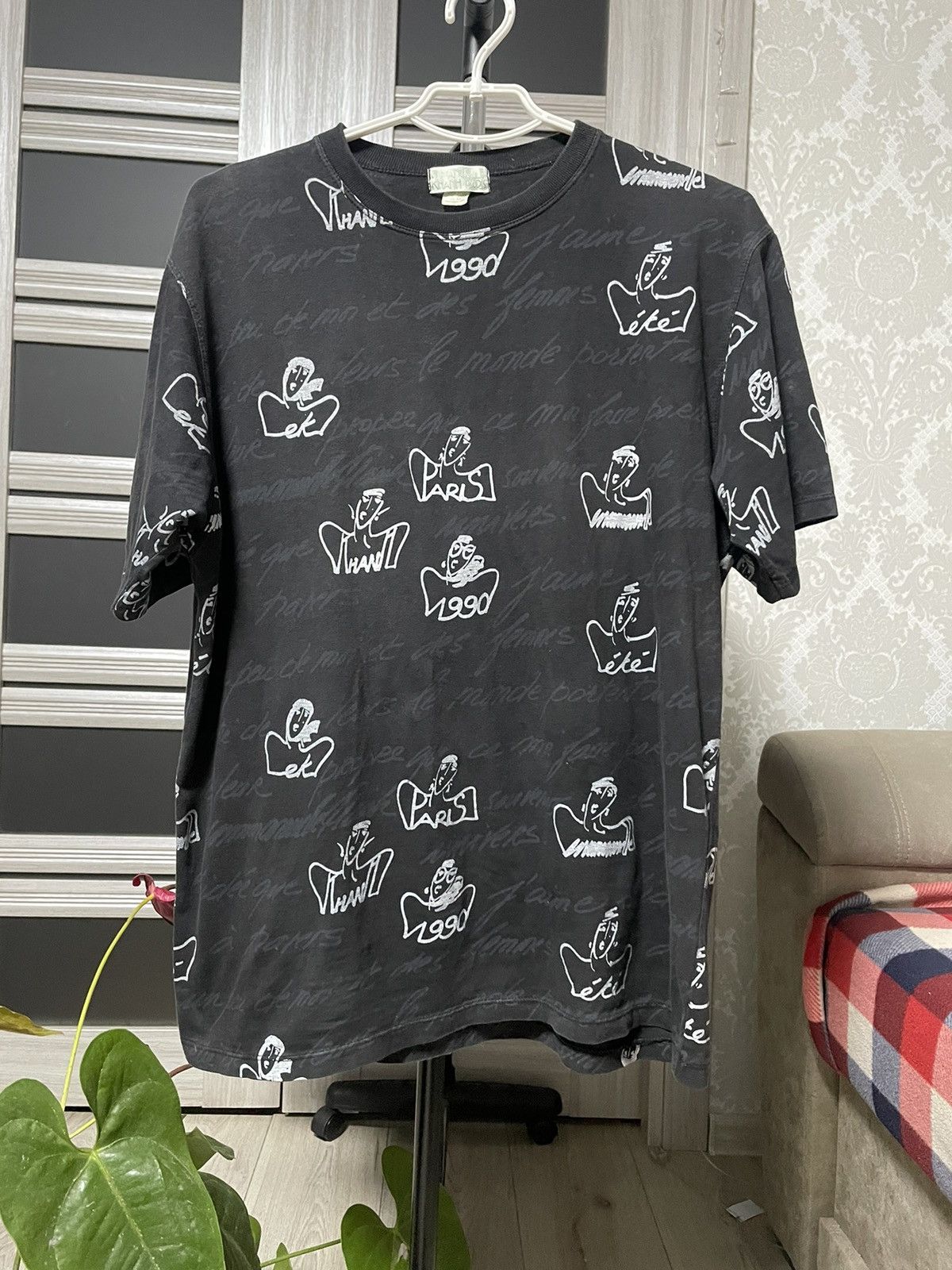 Designer × Emmanuelle Khanh Archive Emmanuelle Khanh Paris 80s Monogram T Shirt Rare Tee Size US XL / EU 56 / 4 - 1 Thumbnail