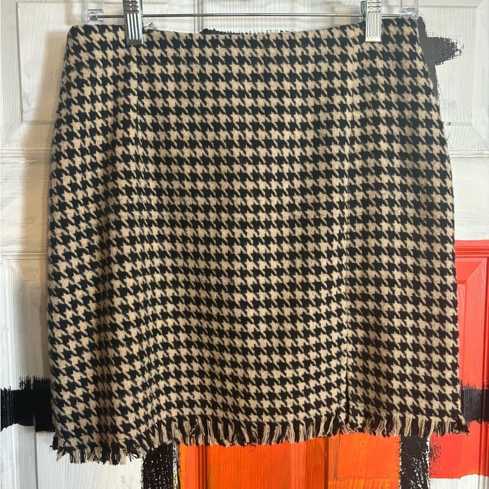 Designer Christian Soriano small houndstooth skirt Size 28" / US 6 / IT 42 - 2 Thumbnail