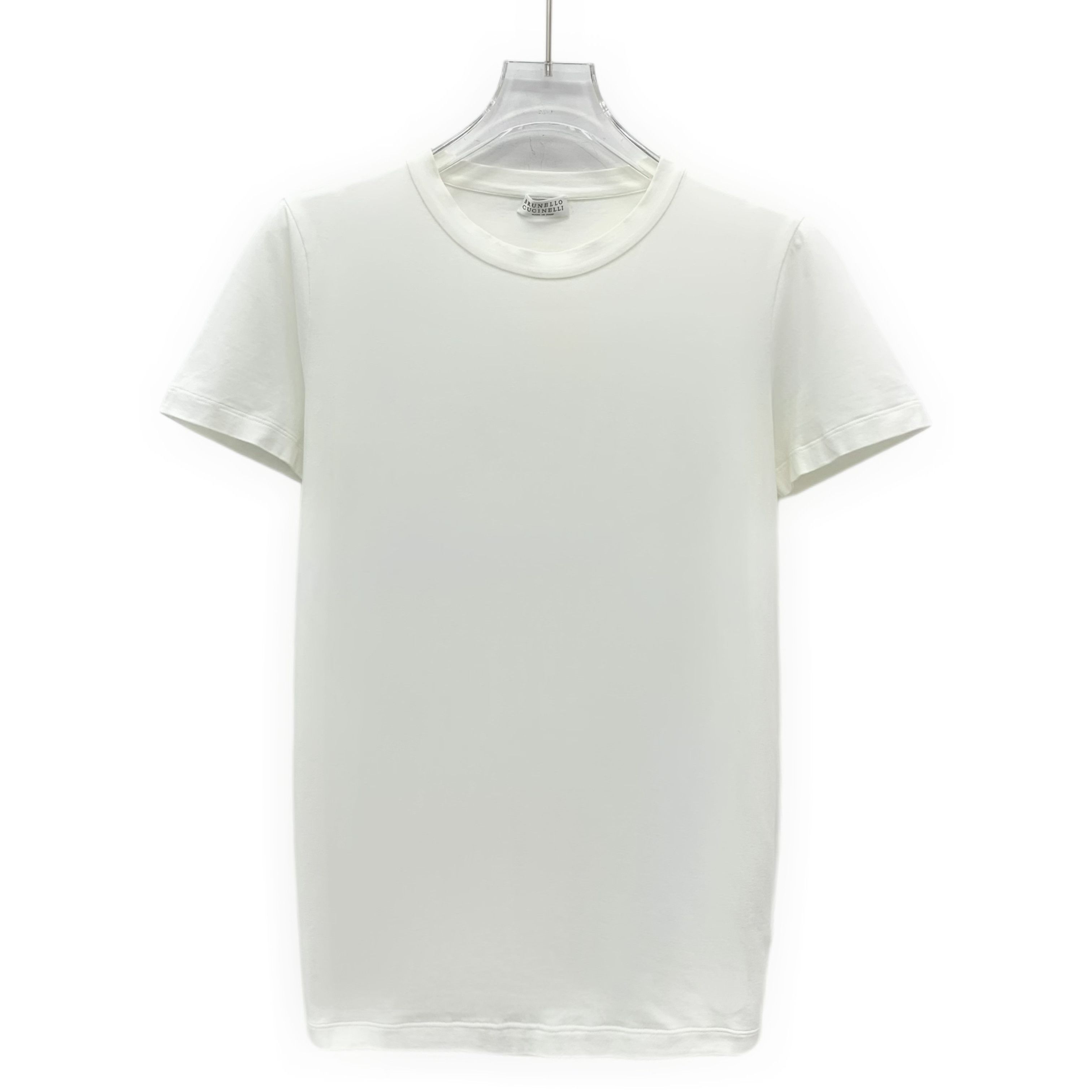 Brunello Cucinelli Brunello Cucinelli Cotton T-Shirt White (S) Size US S / EU 44-46 / 1 - 1 Thumbnail