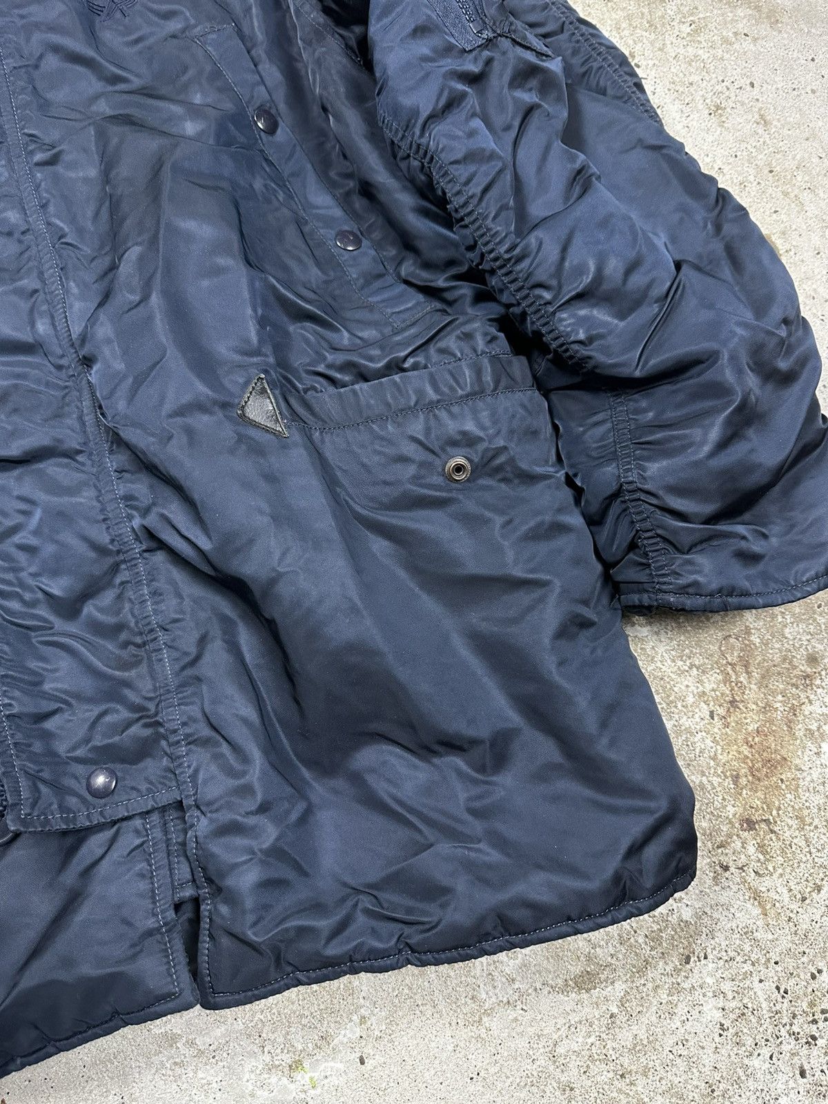 Alpha Industries × Vintage Vintage Y2K Alpha Industries Parka N-3B N Navy Jacket Size US M / EU 48-50 / 2 - 3 Thumbnail