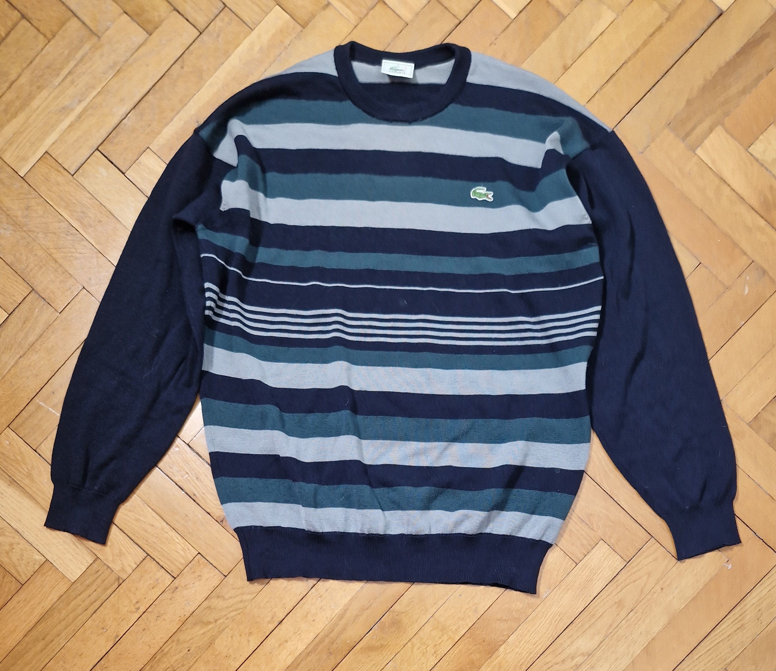 Lacoste Lacoste vintage stripped made on France wool sweater Size US XL / EU 56 / 4 - 1 Thumbnail
