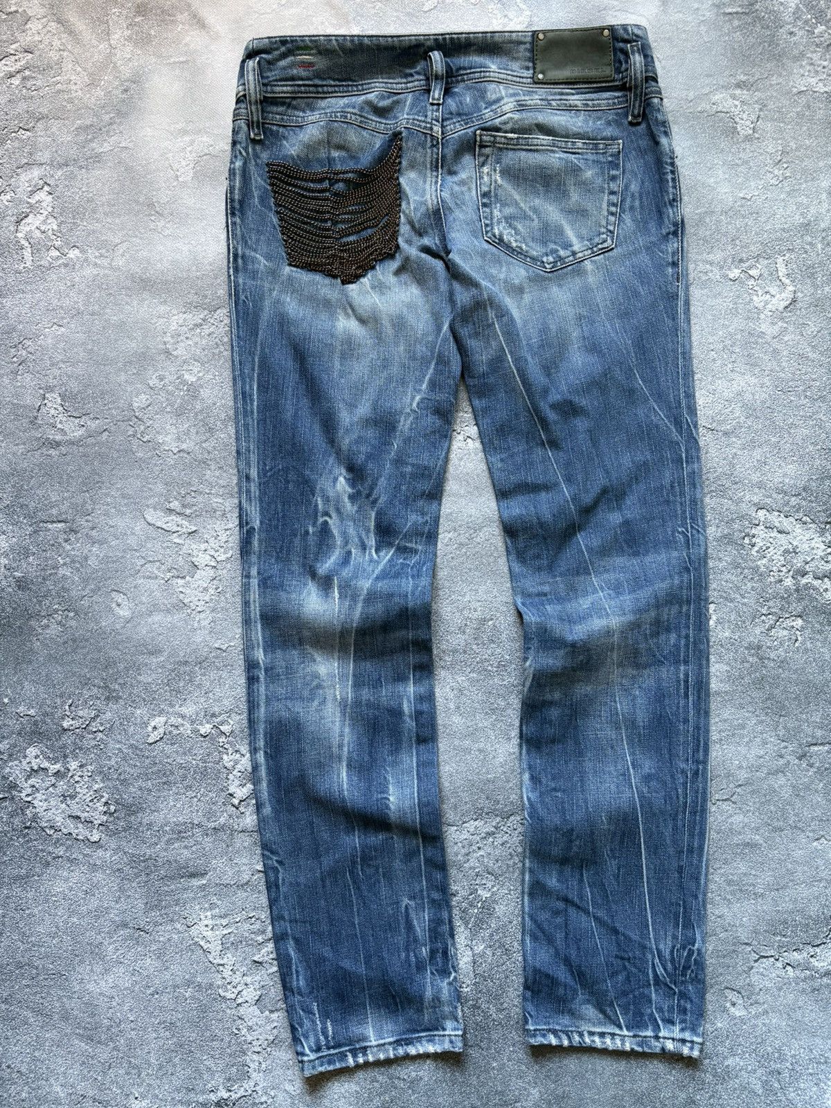 Diesel Vintage Diesel Matic Washed Faded Distressed Y2K Jeans Size 28" / US 6 / IT 42 - 3 Thumbnail