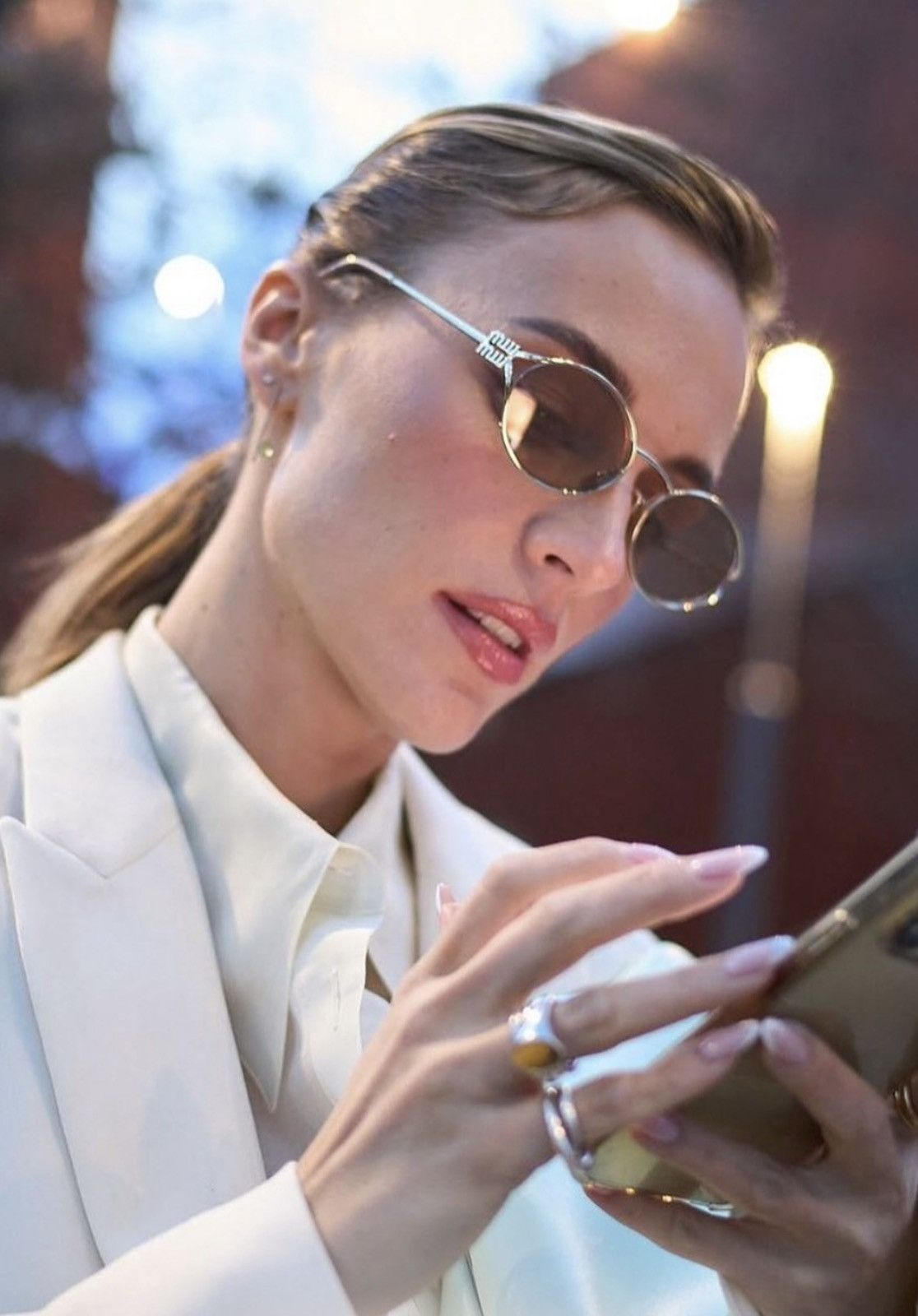 Miu Miu × Vintage NEW Miu Miu sunglasses SMU 52YS 1BC10F Size ONE SIZE - 1 Thumbnail