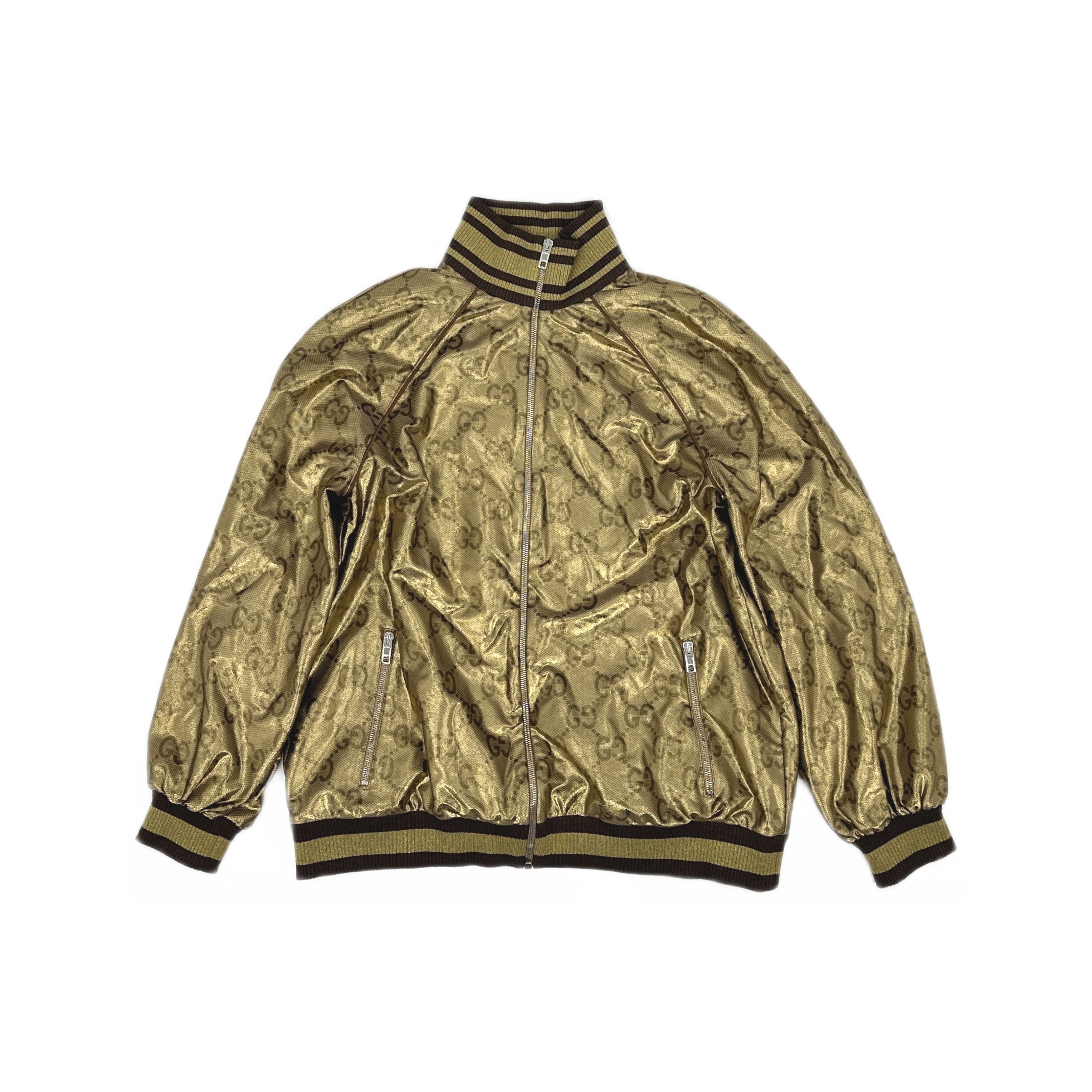 Gucci Gucci GG Monogram Jacket Gold Size M Size M / US 6-8 / IT 42-44 - 1 Thumbnail