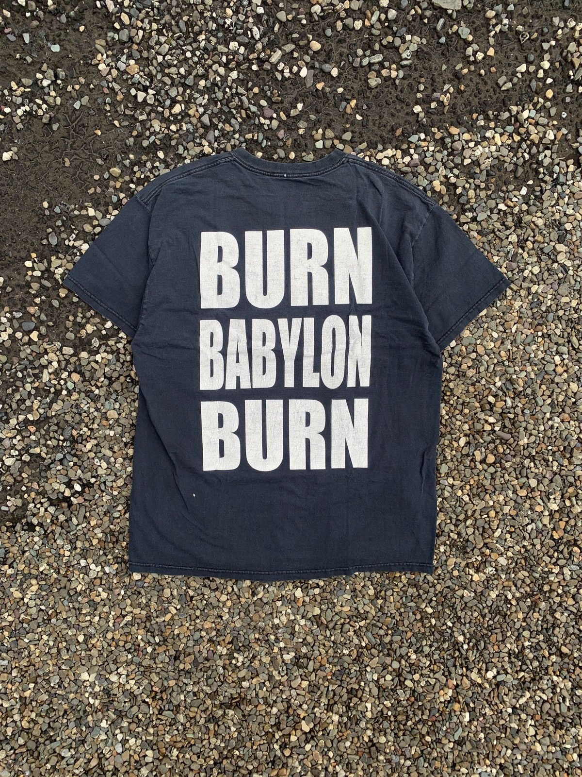 Band Tees × Vintage Vintage 2008 Bloodclot “Burn Babylon Burn” Album T-Shirt Size US XL / EU 56 / 4 - 5 Thumbnail
